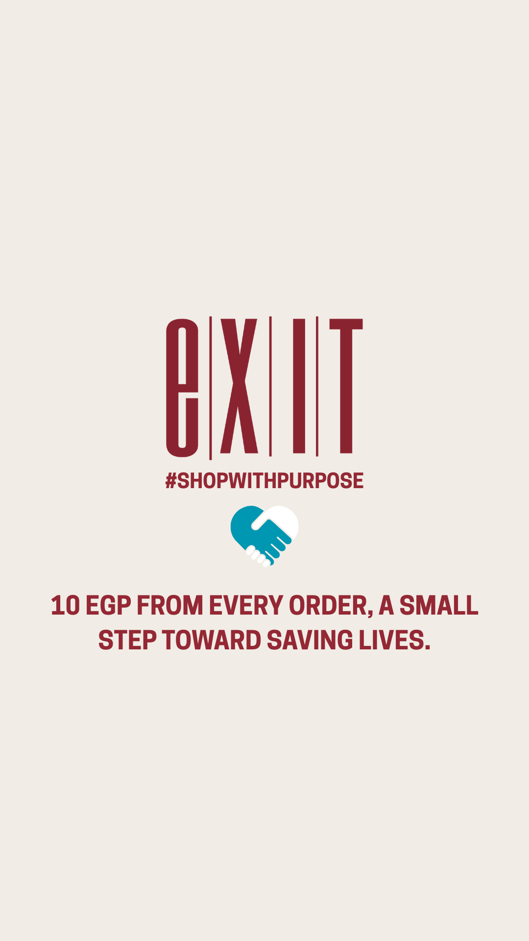 EXIT #ShopWithPurpose