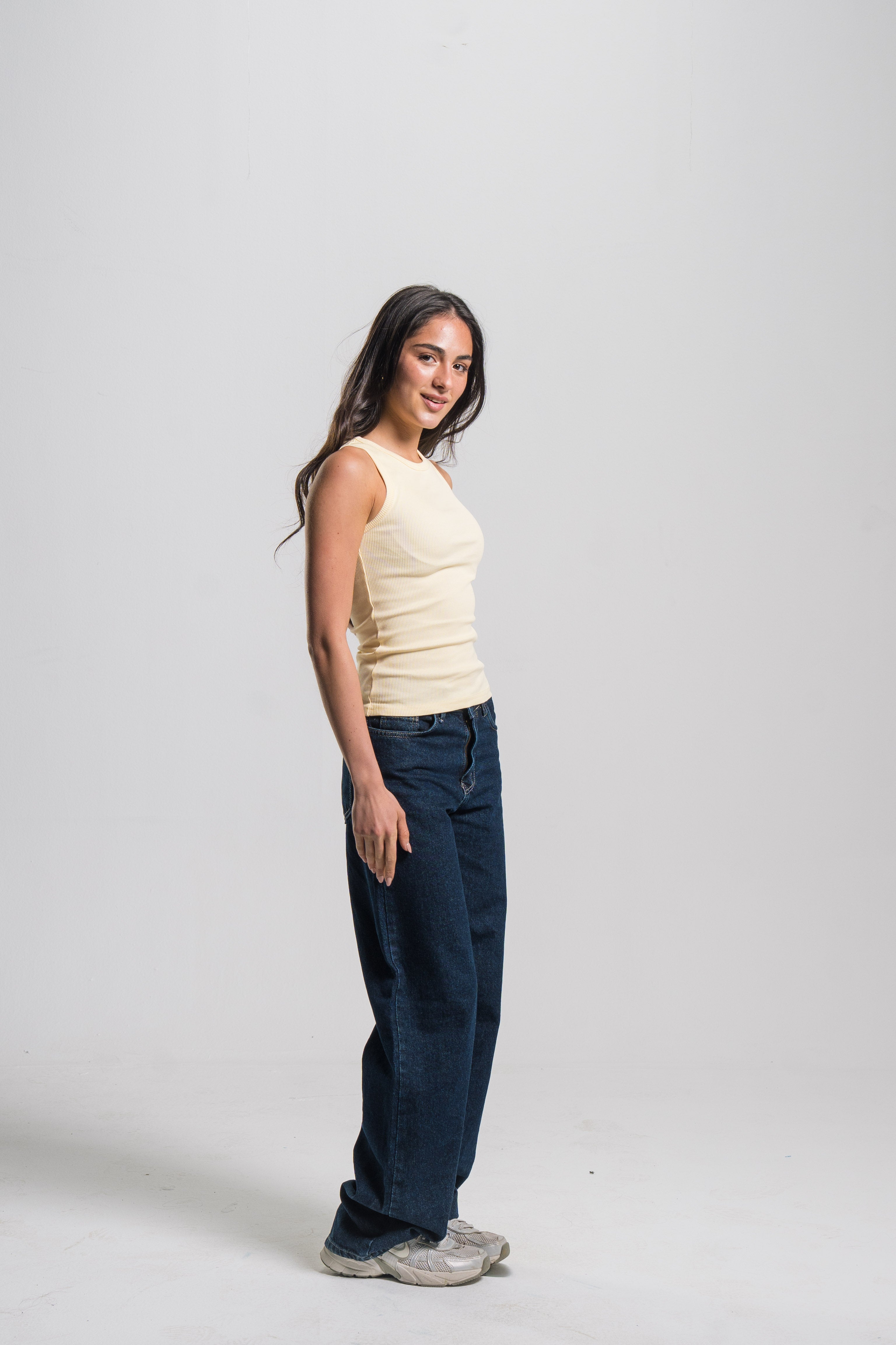 Crewneck Ribbed Tank Top