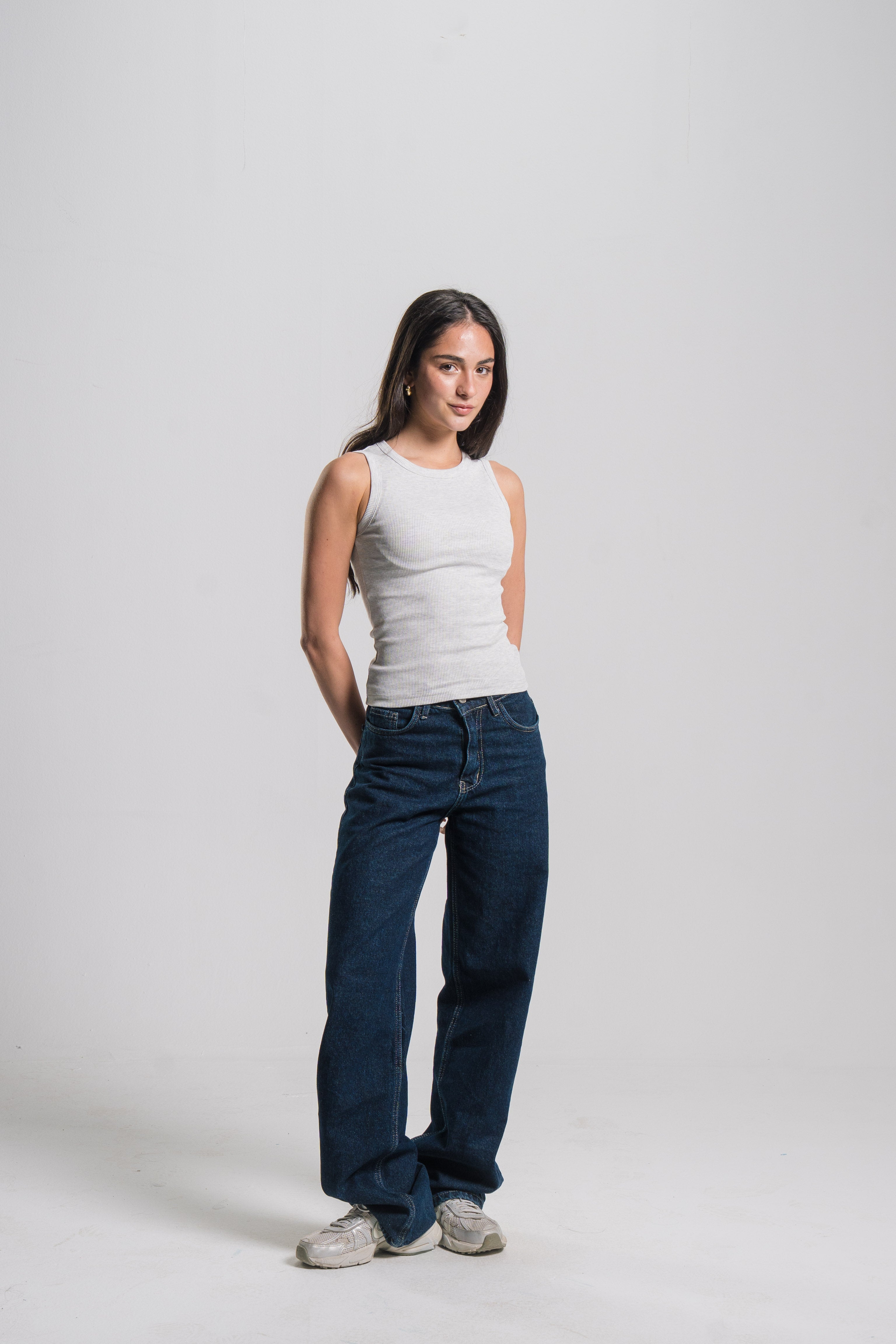 Crewneck Ribbed Tank Top