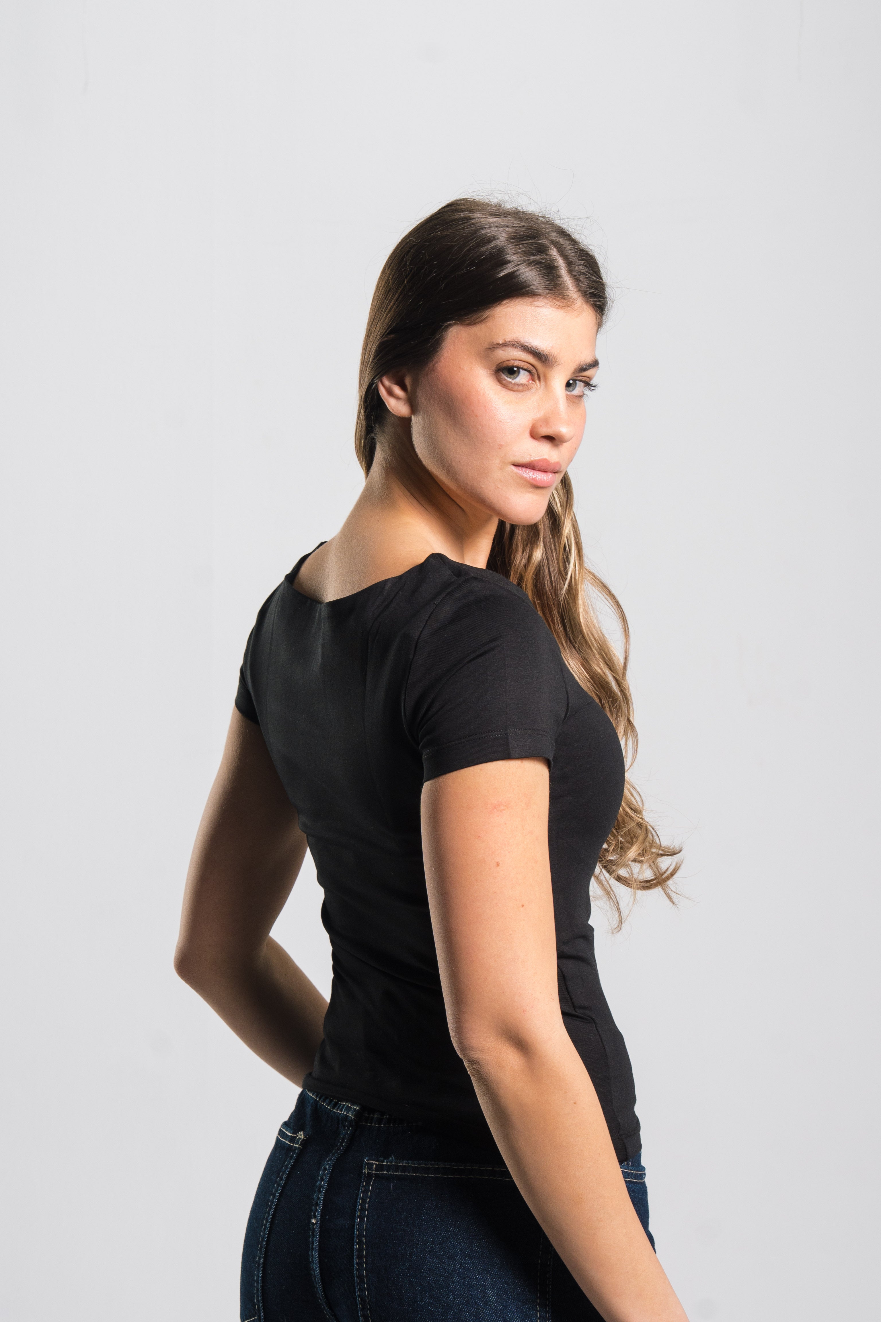 Square Neck Contour Top