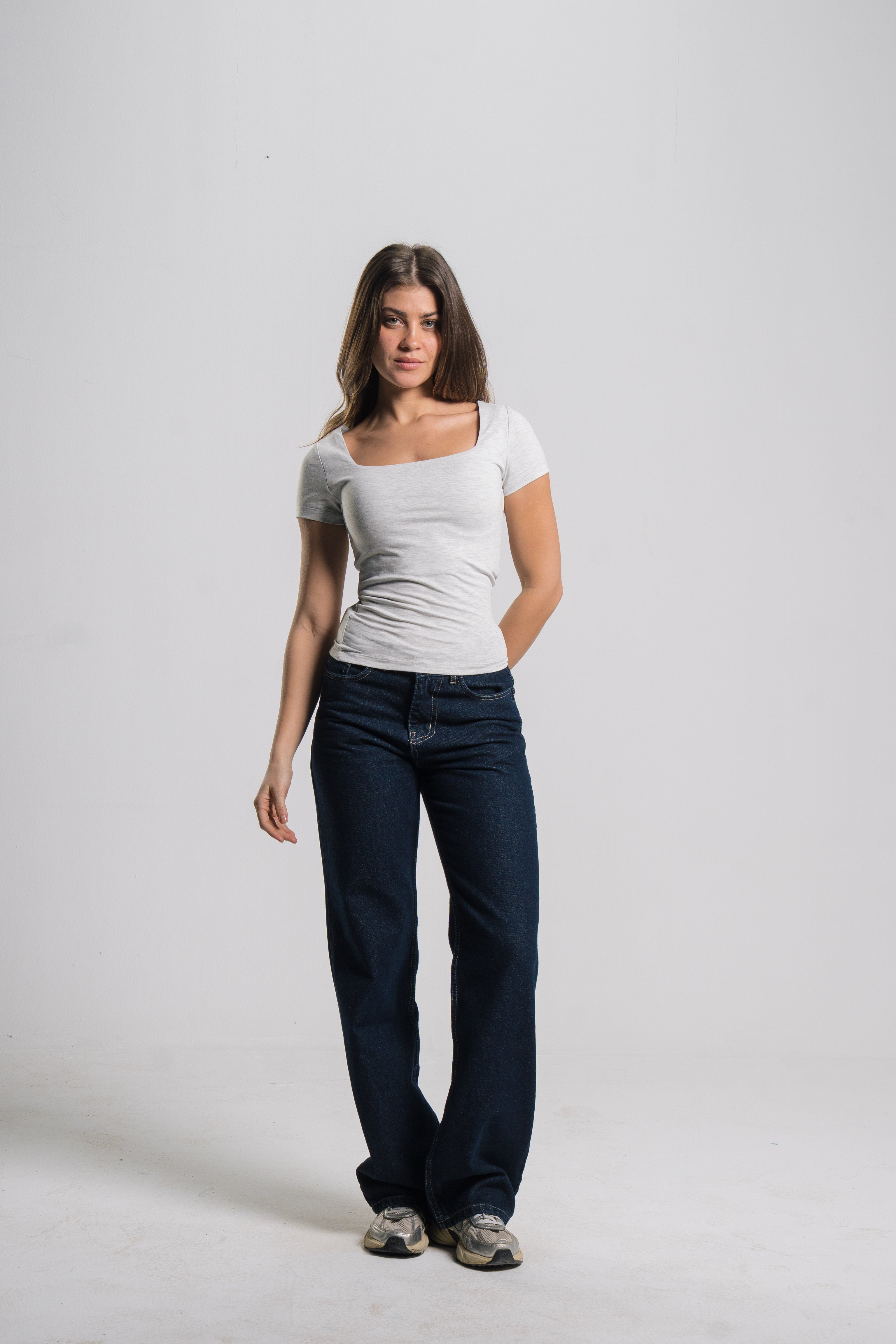 Square Neck Contour Top