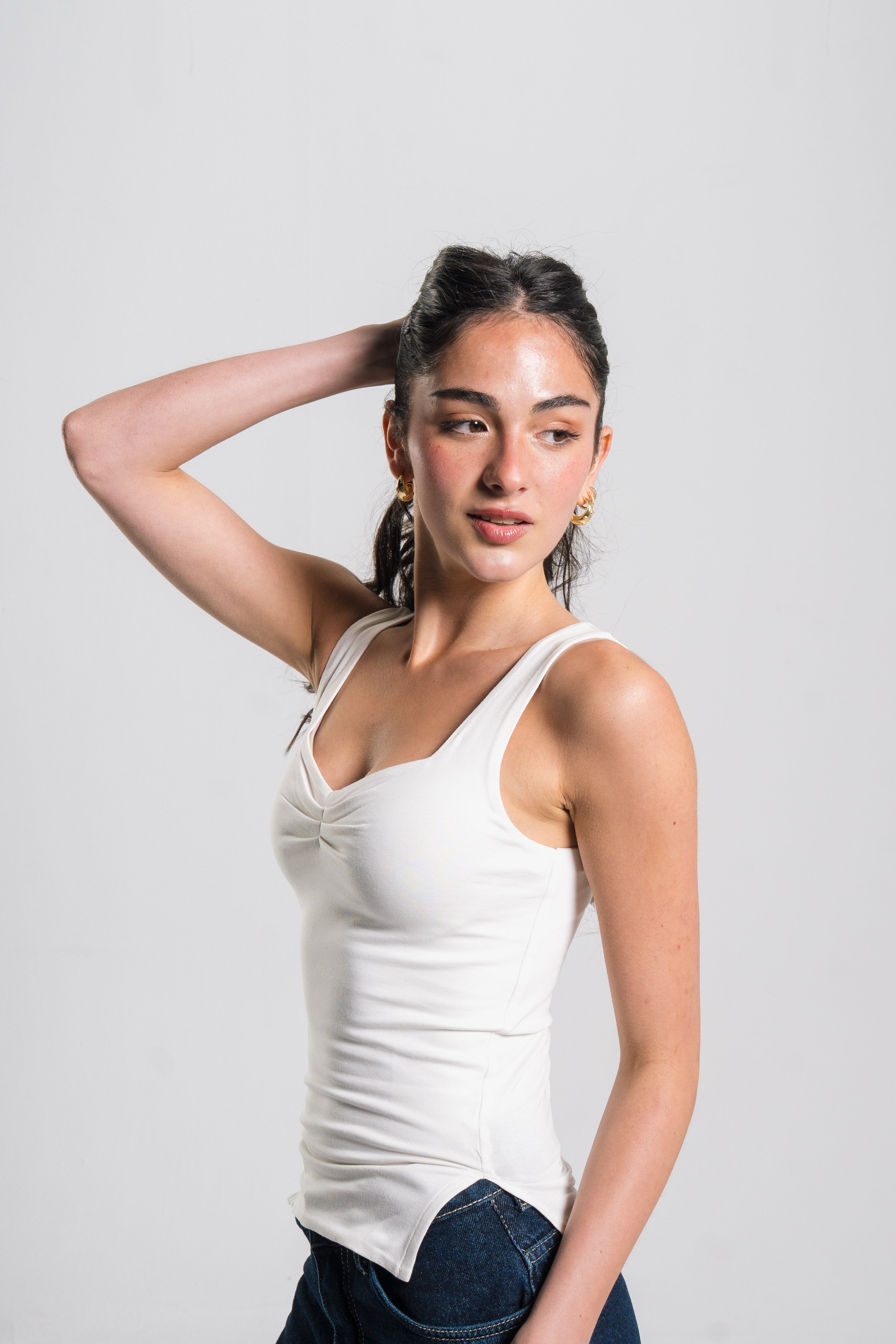 Heart Neckline Tank Top