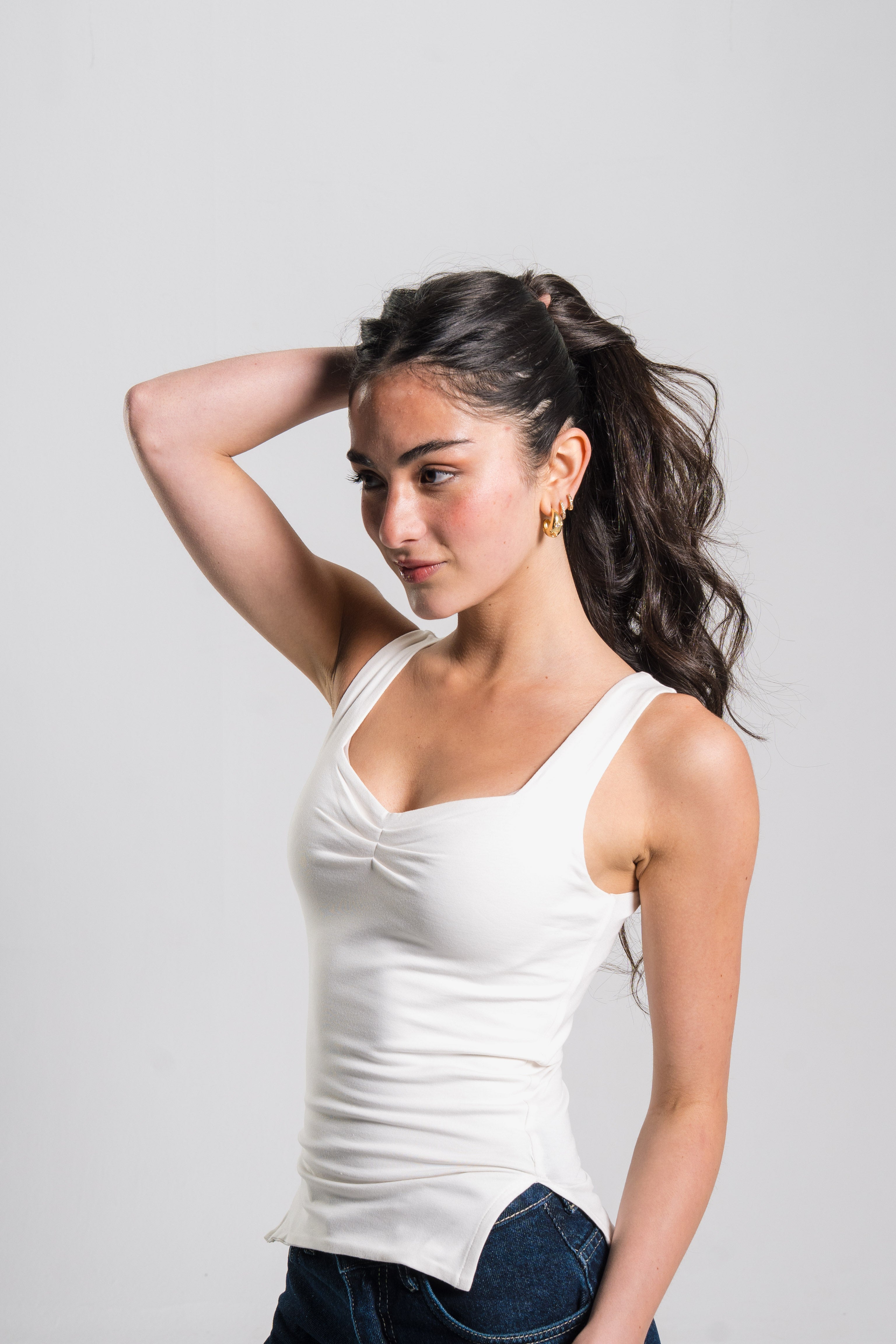 Heart Neckline Tank Top