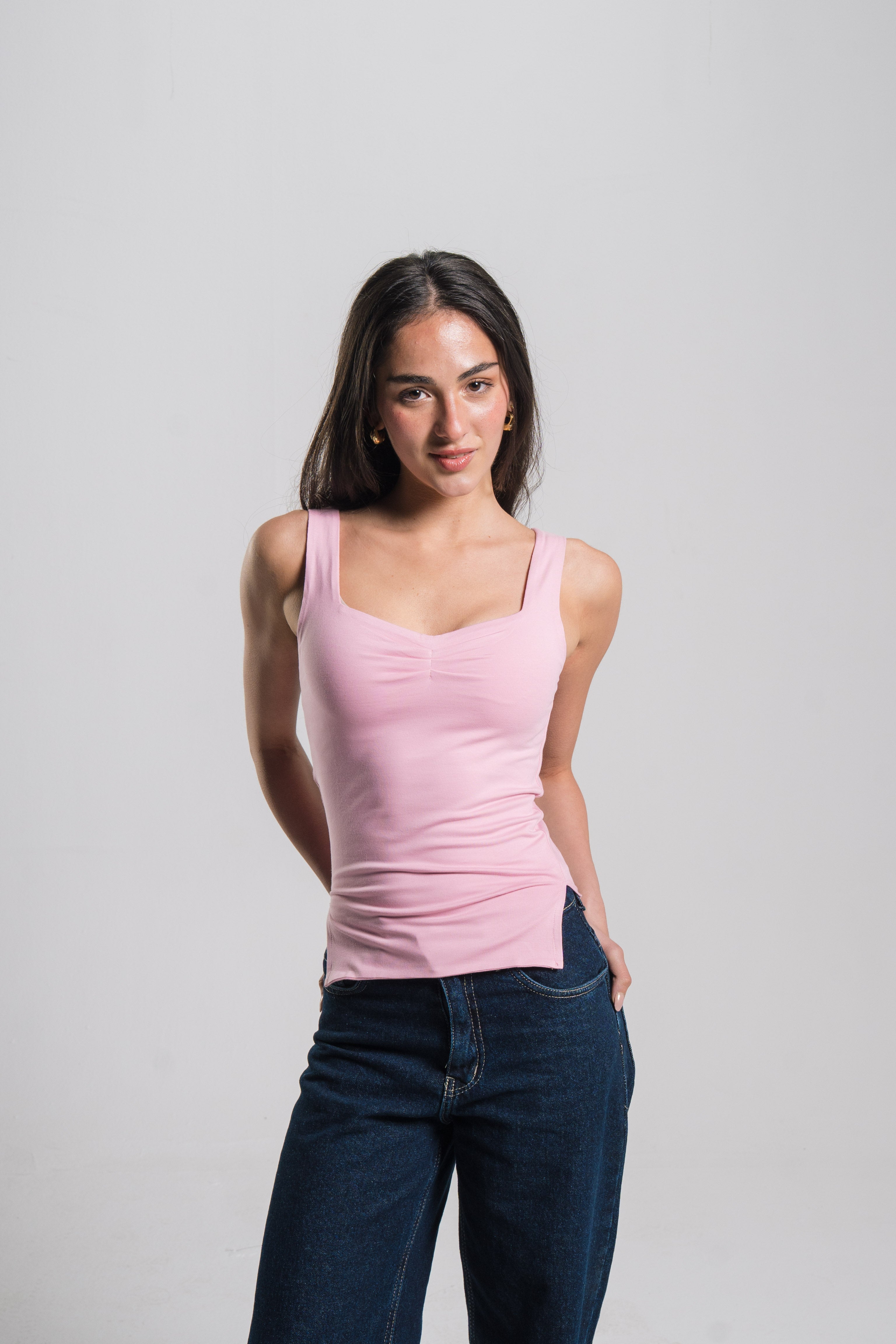 Heart Neckline Tank Top