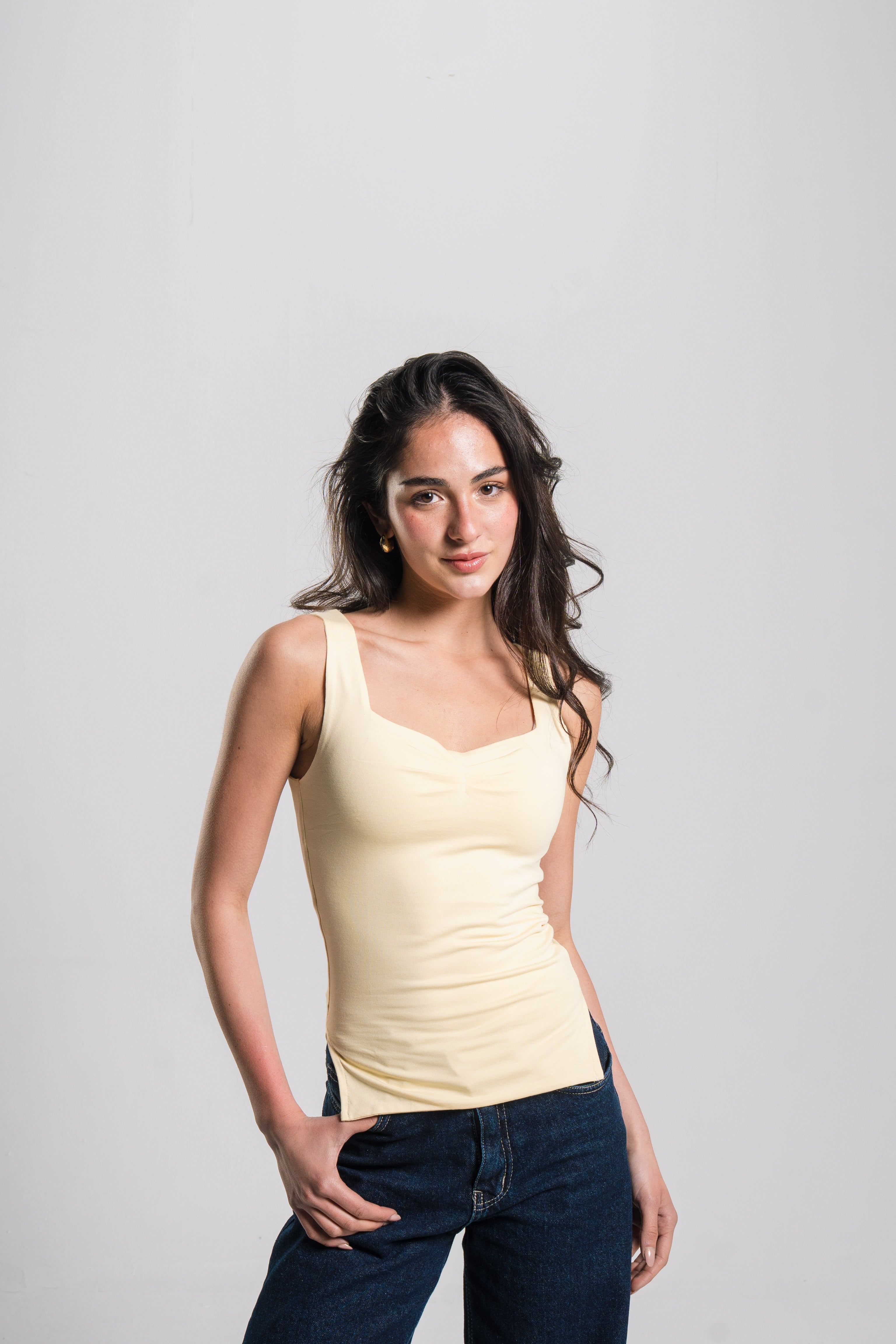 Heart Neckline Tank Top