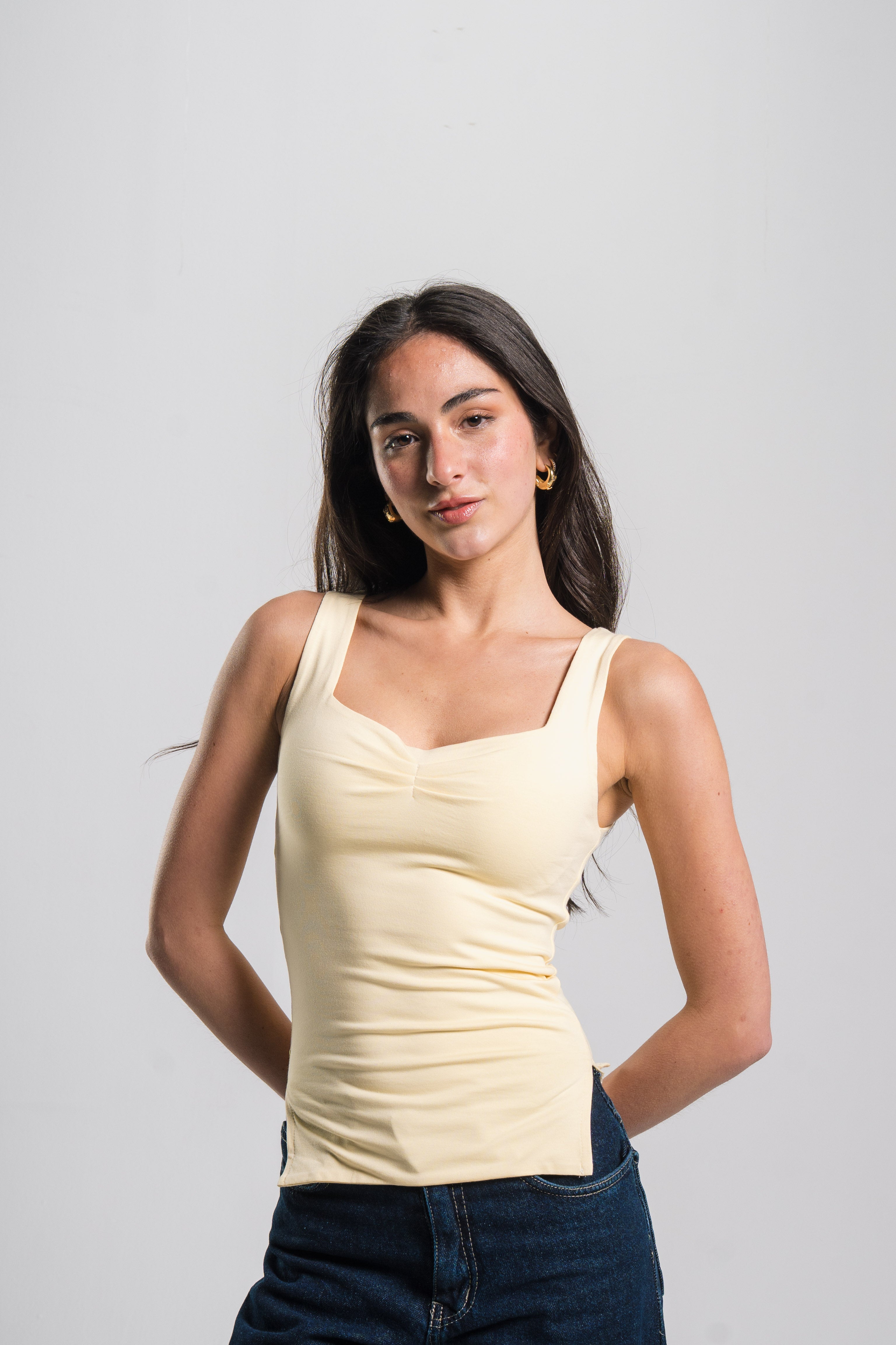 Heart Neckline Tank Top