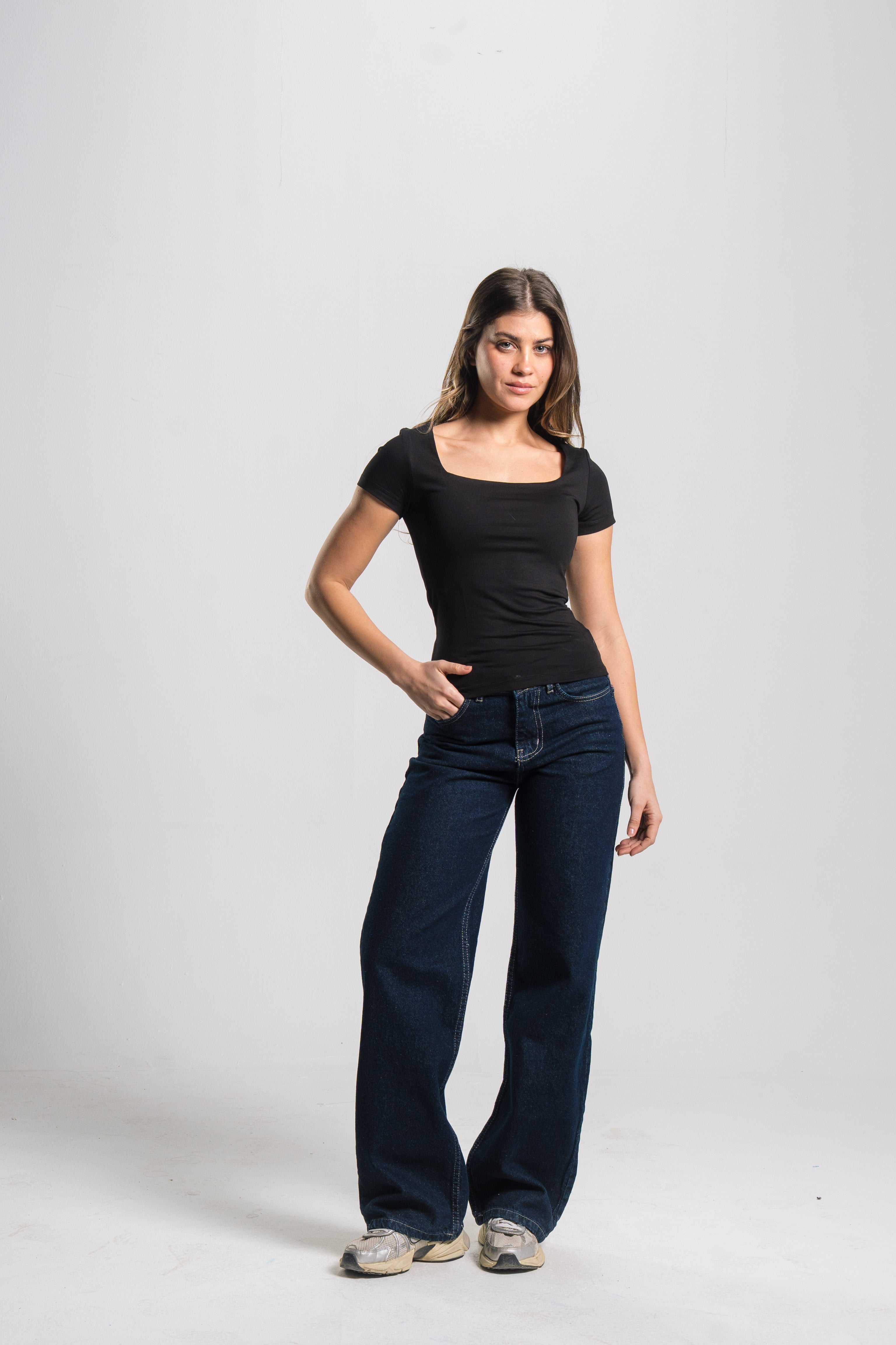 Square Neck Contour Top