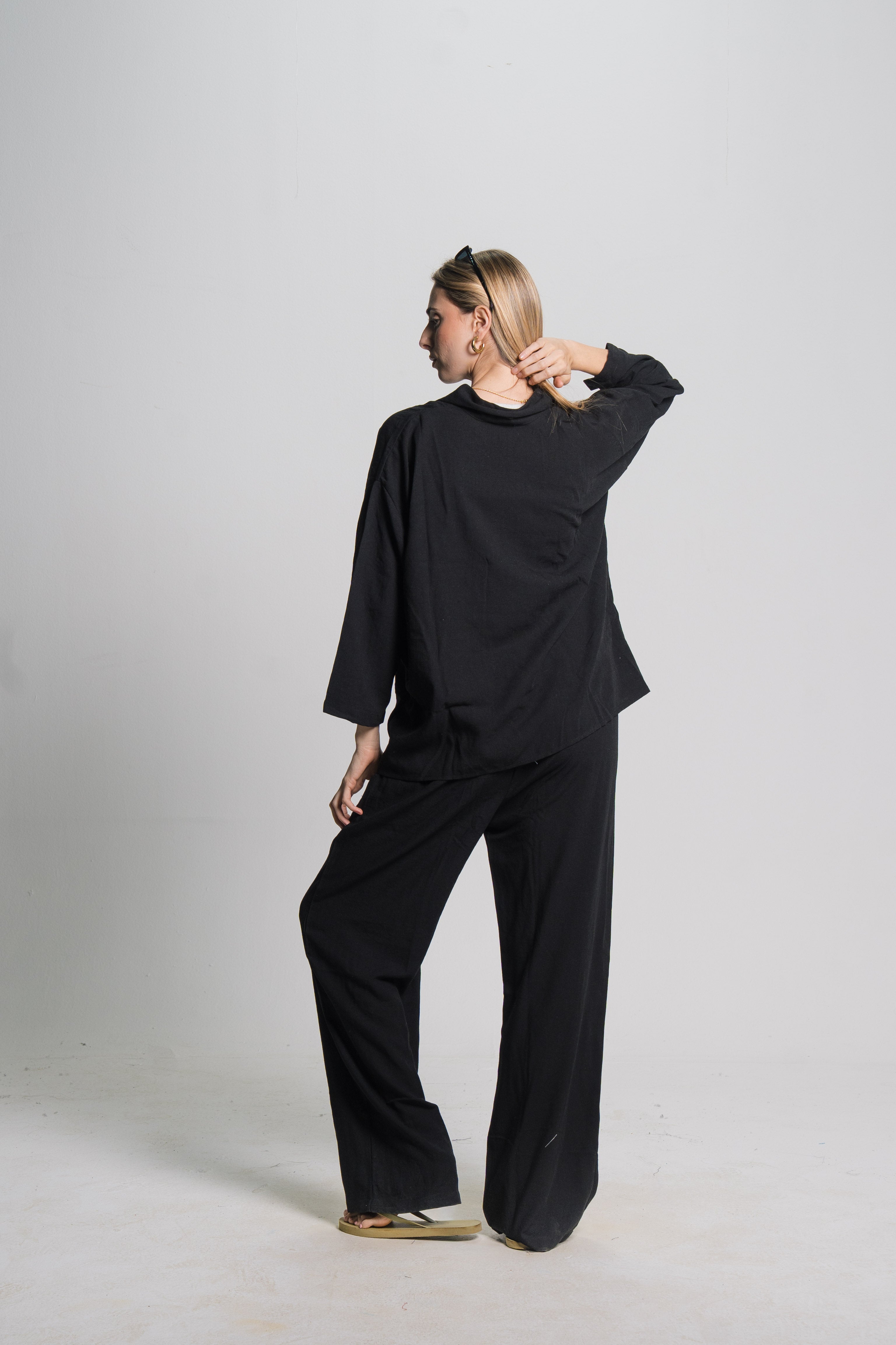 Linen Drawstring Pants