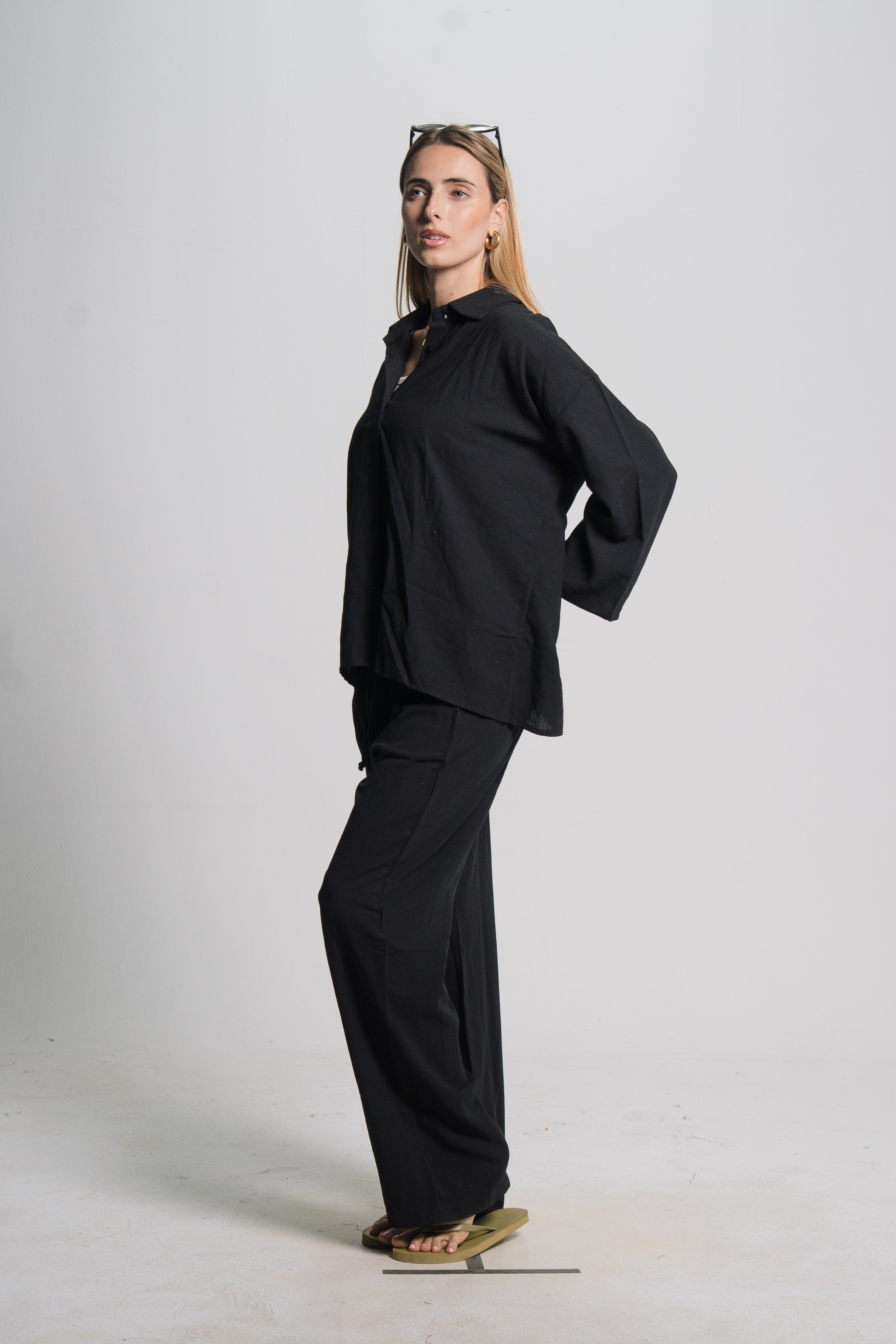 Linen Drawstring Pants