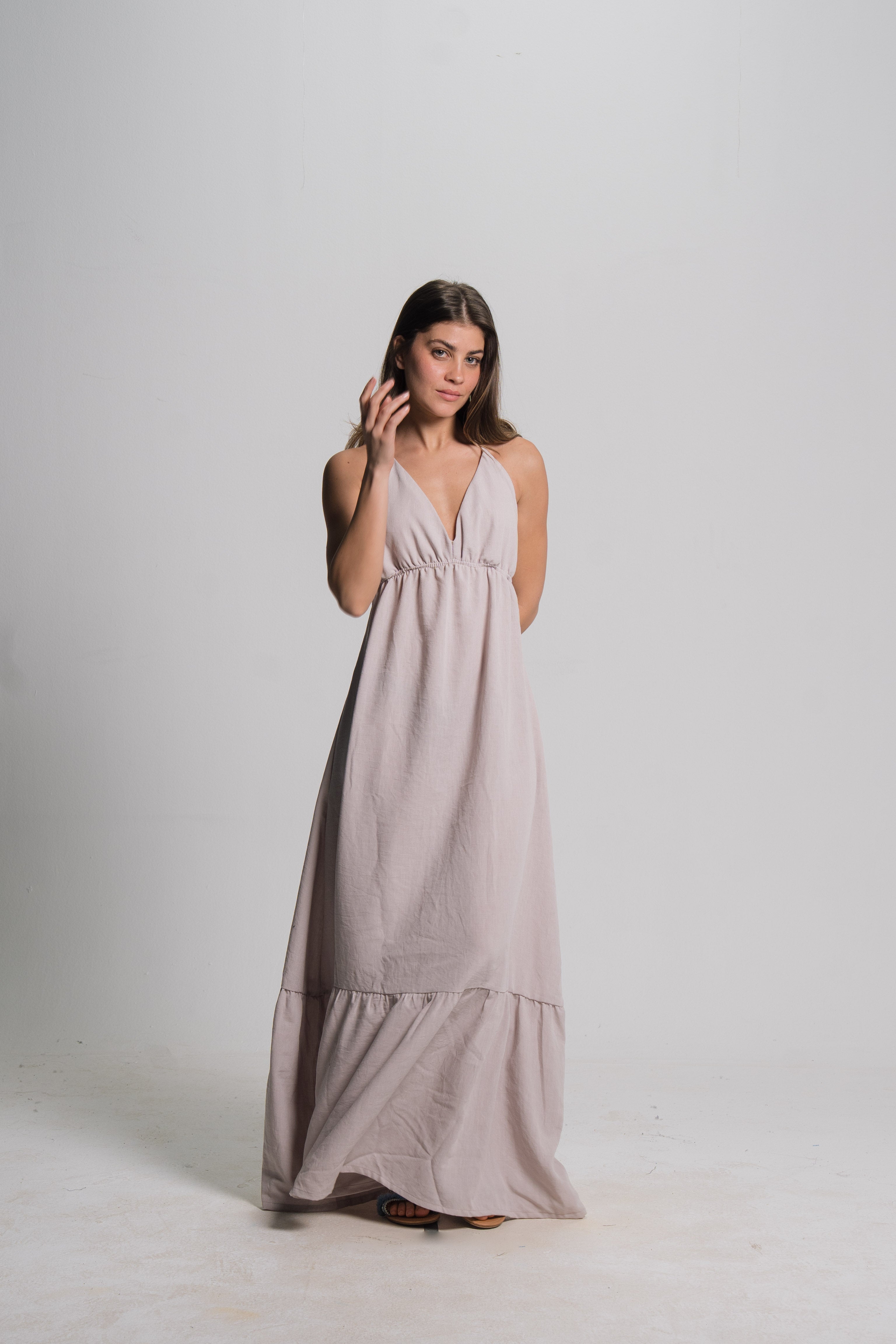 Linen Maxi Dress