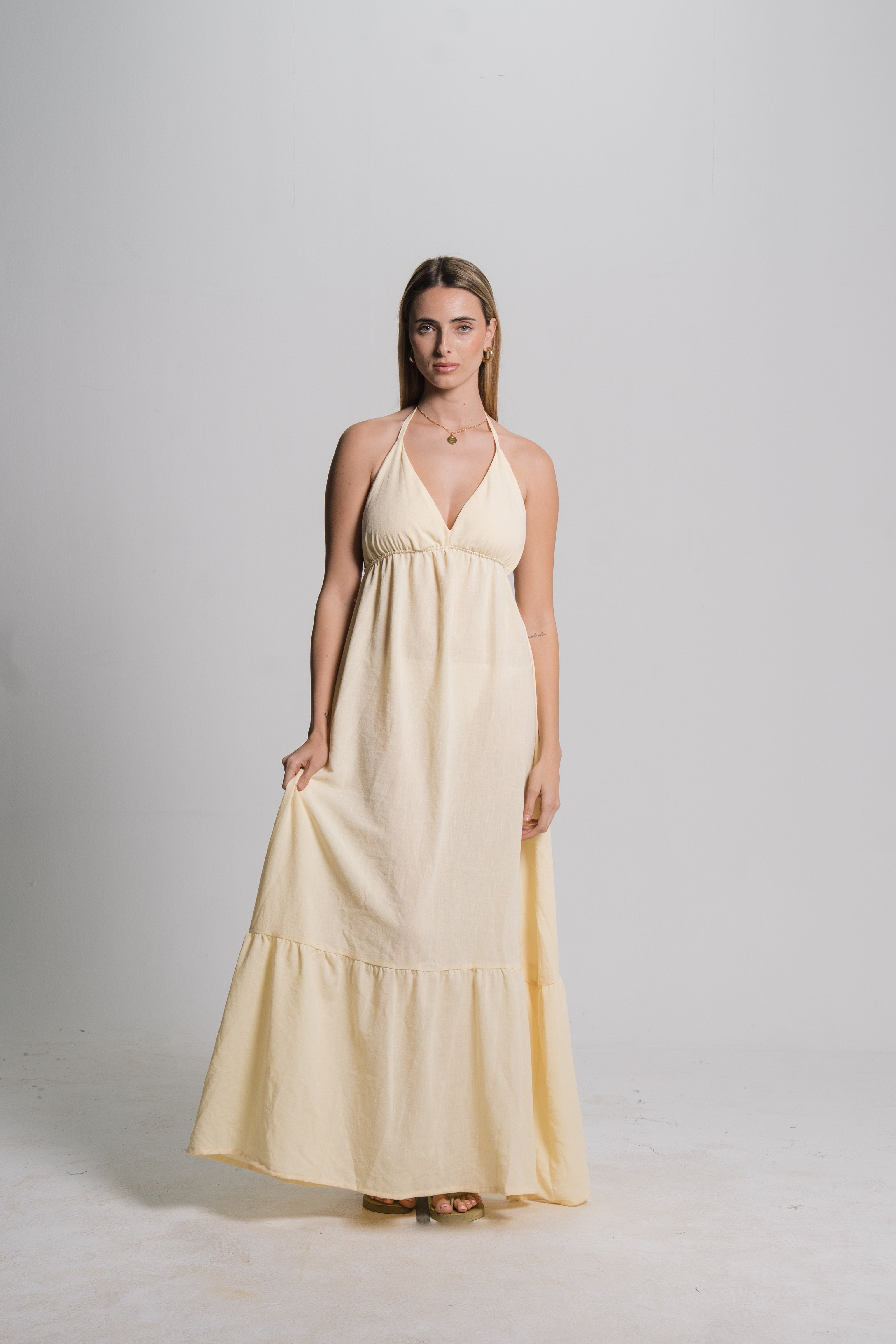 Linen Maxi Dress