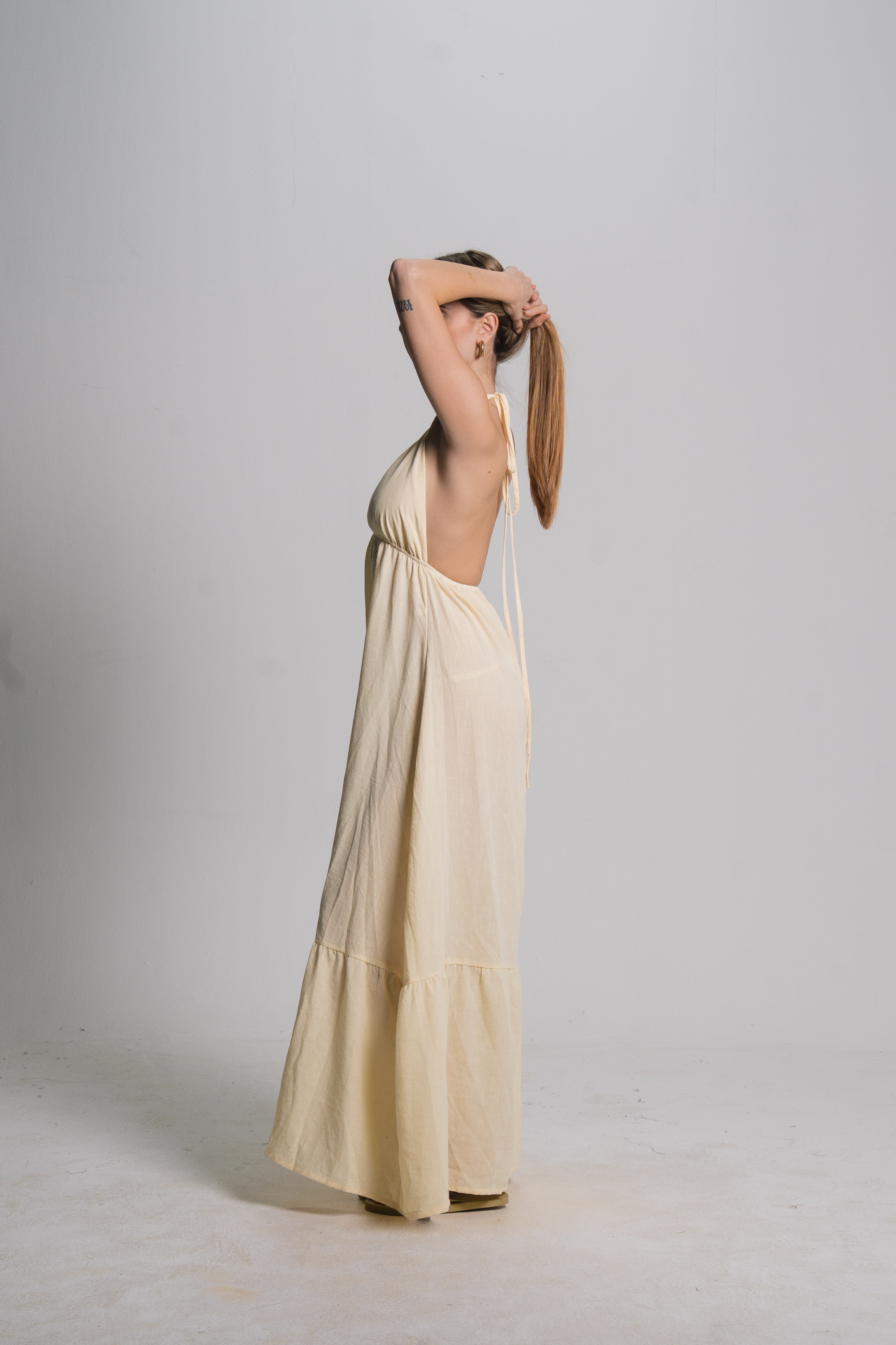Linen Maxi Dress