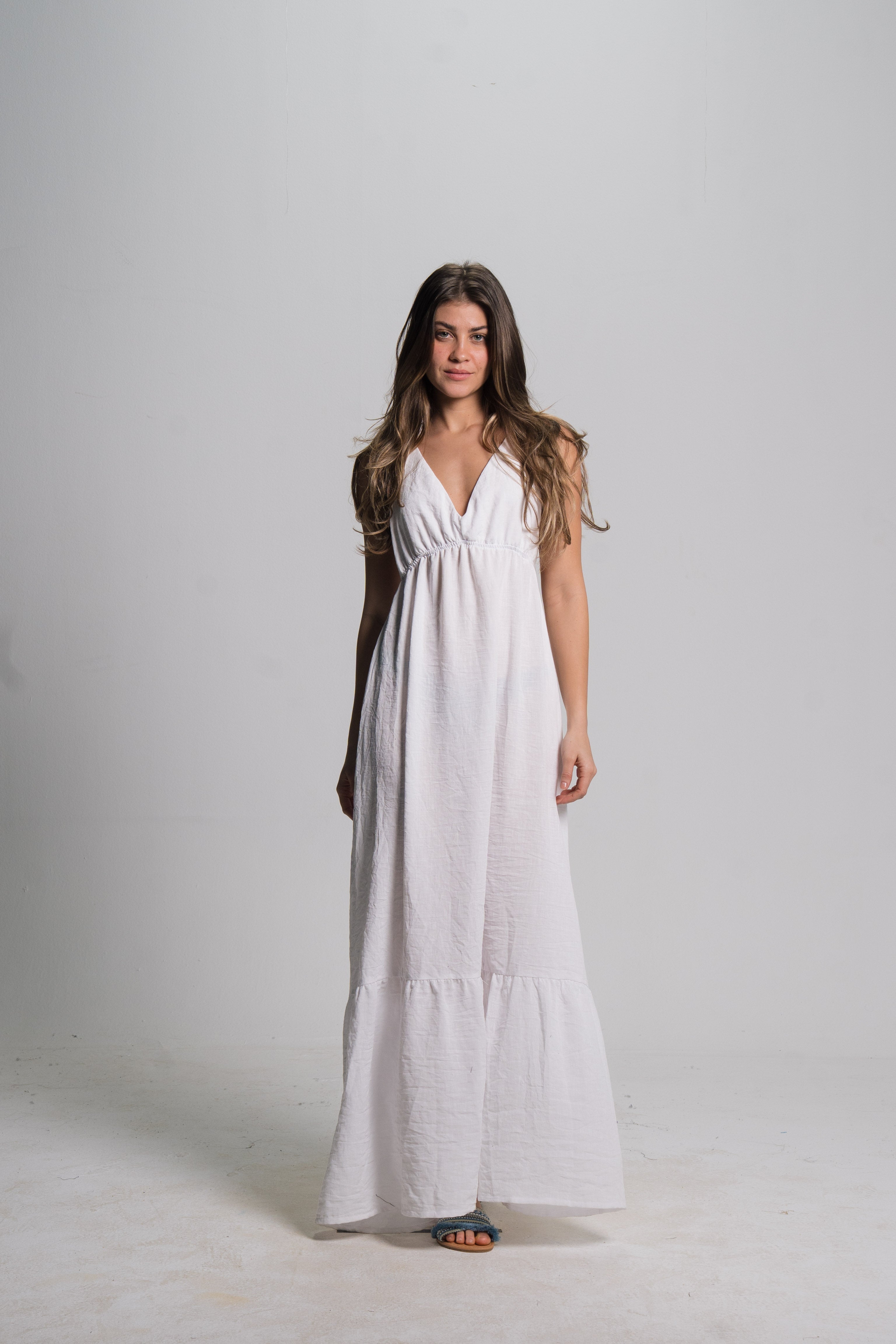 Linen Maxi Dress