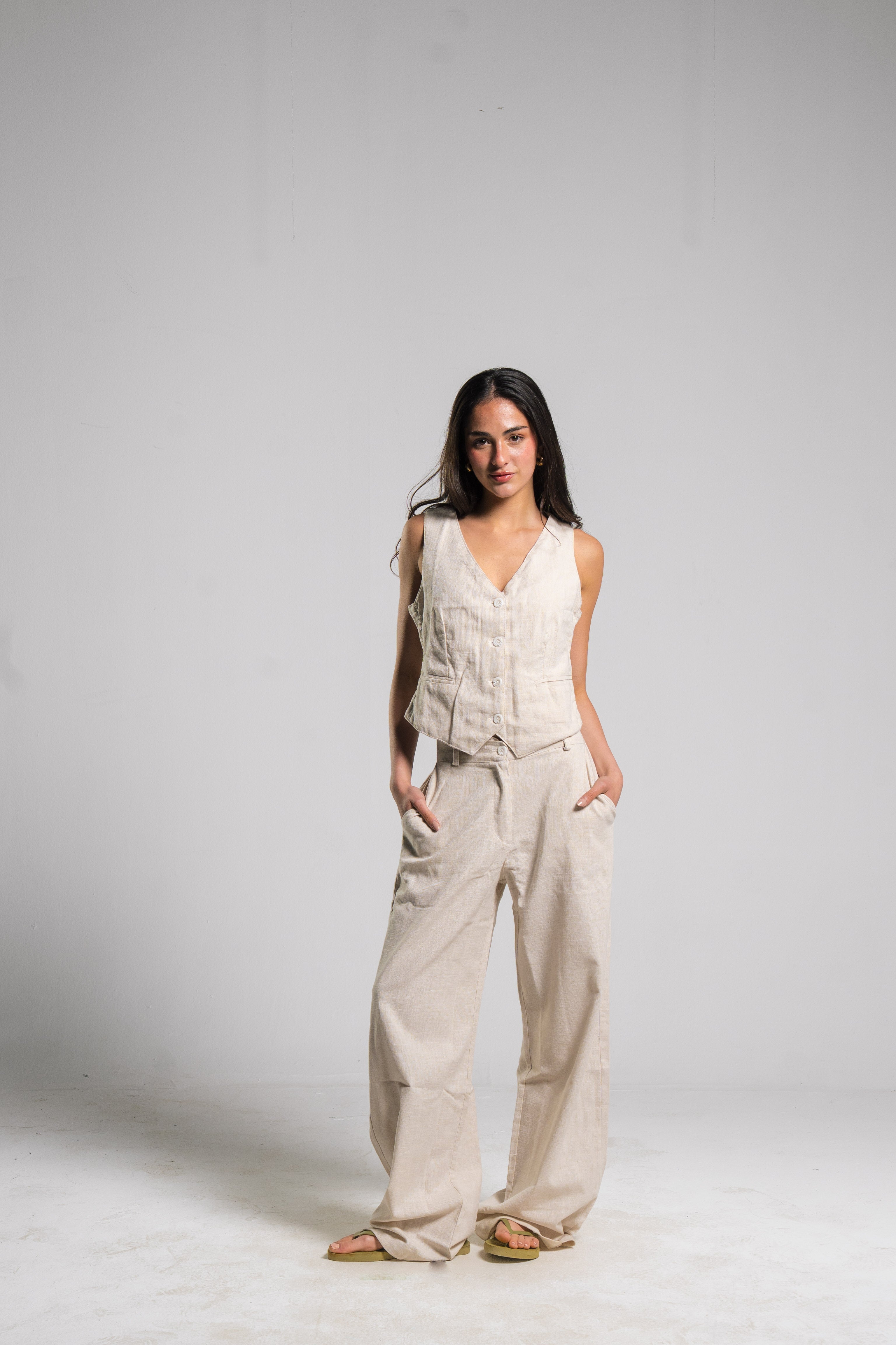 Linen Tailored Pants