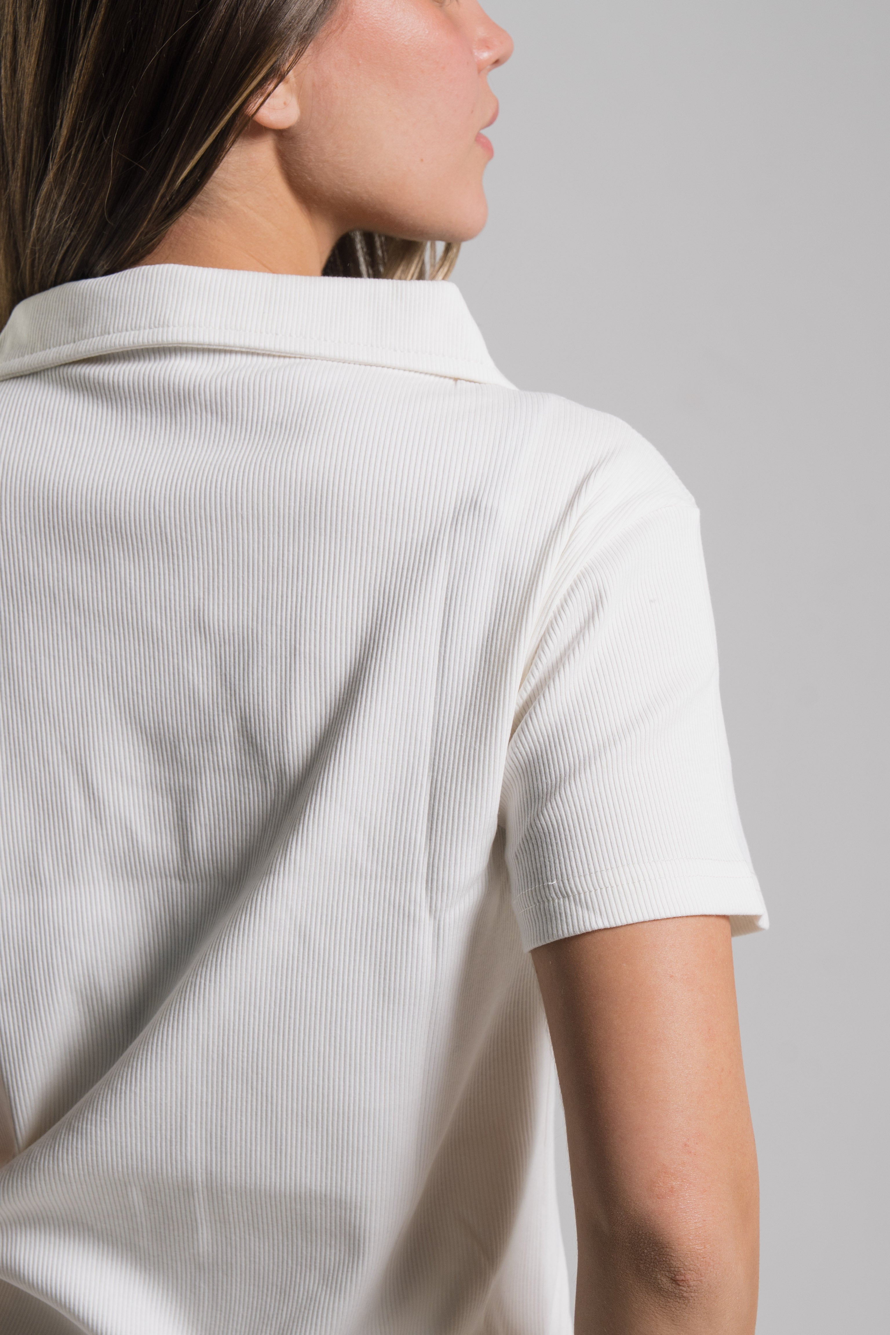 Polo Ribbed Top