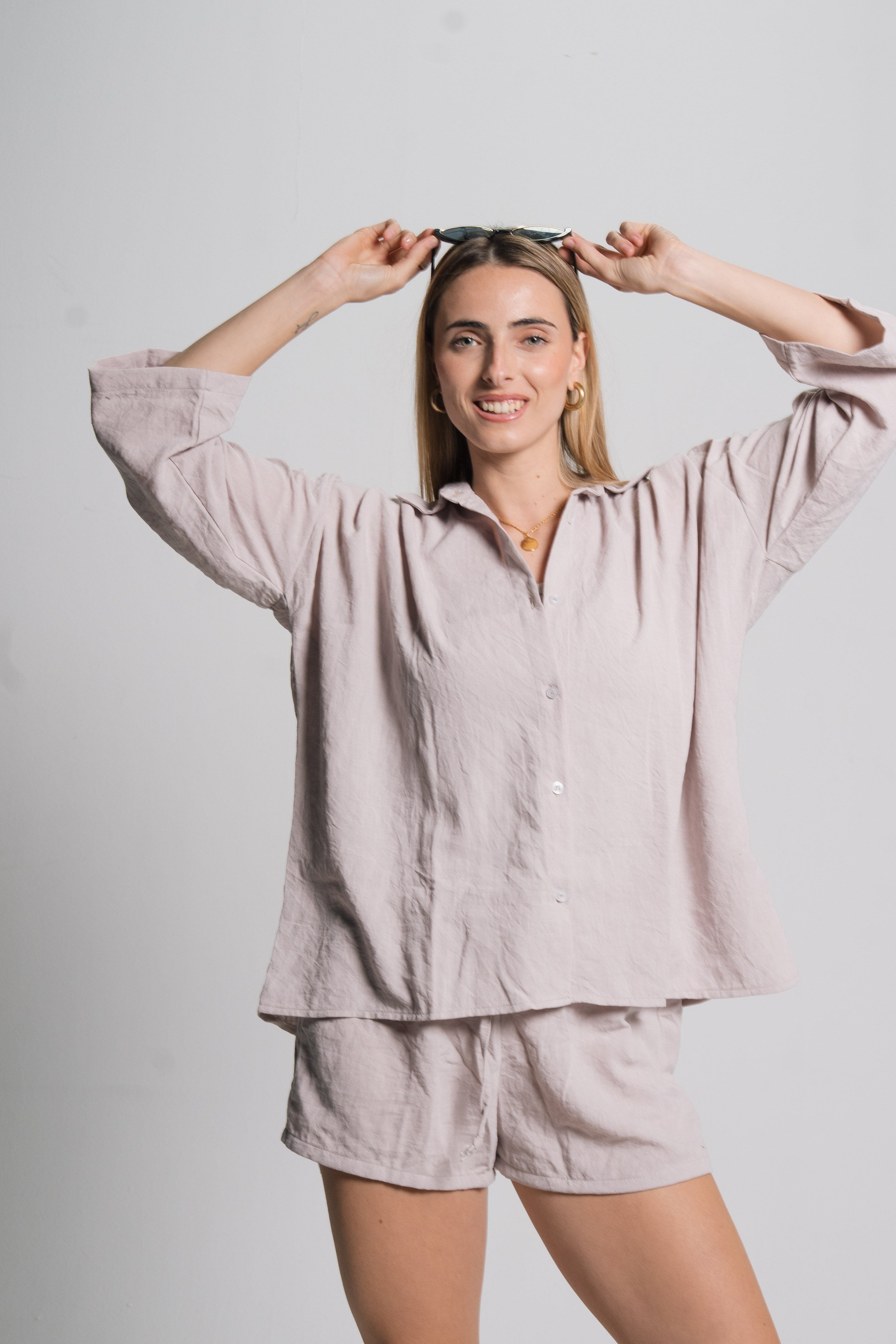 Linen Drawstring Shorts