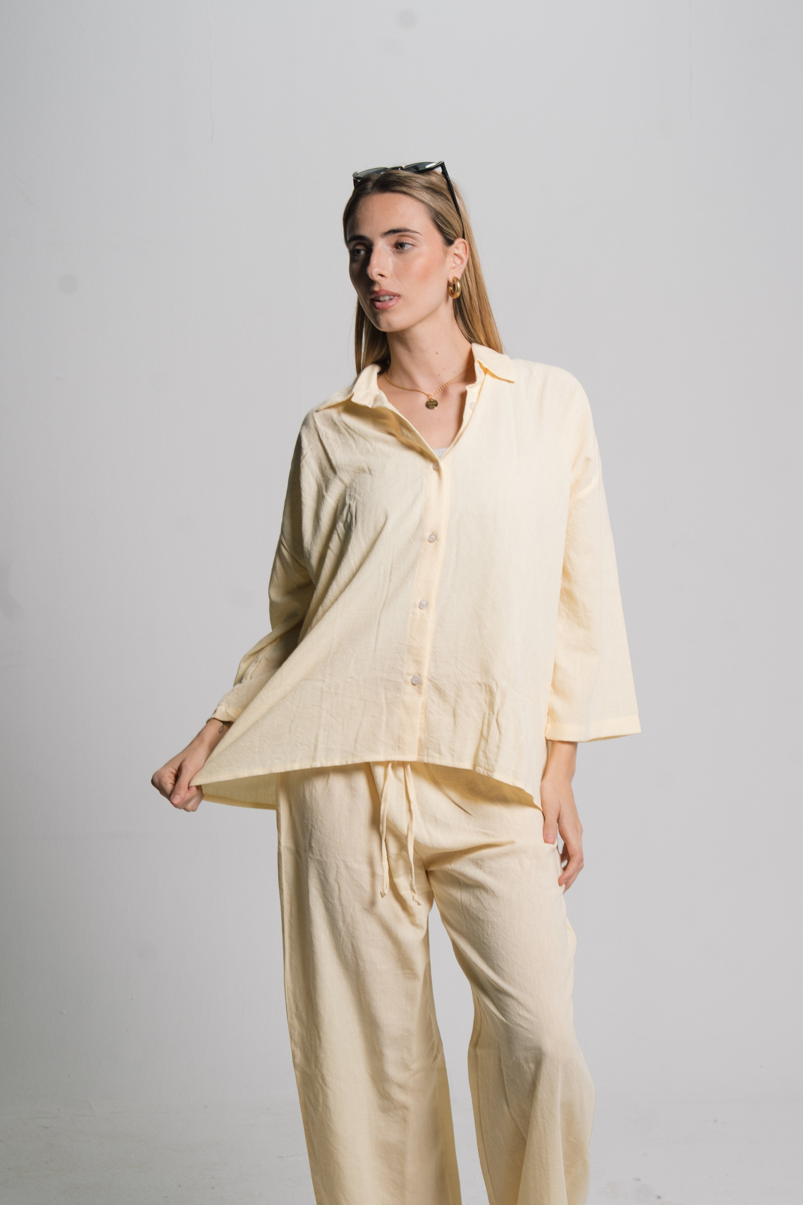 Linen Drawstring Pants