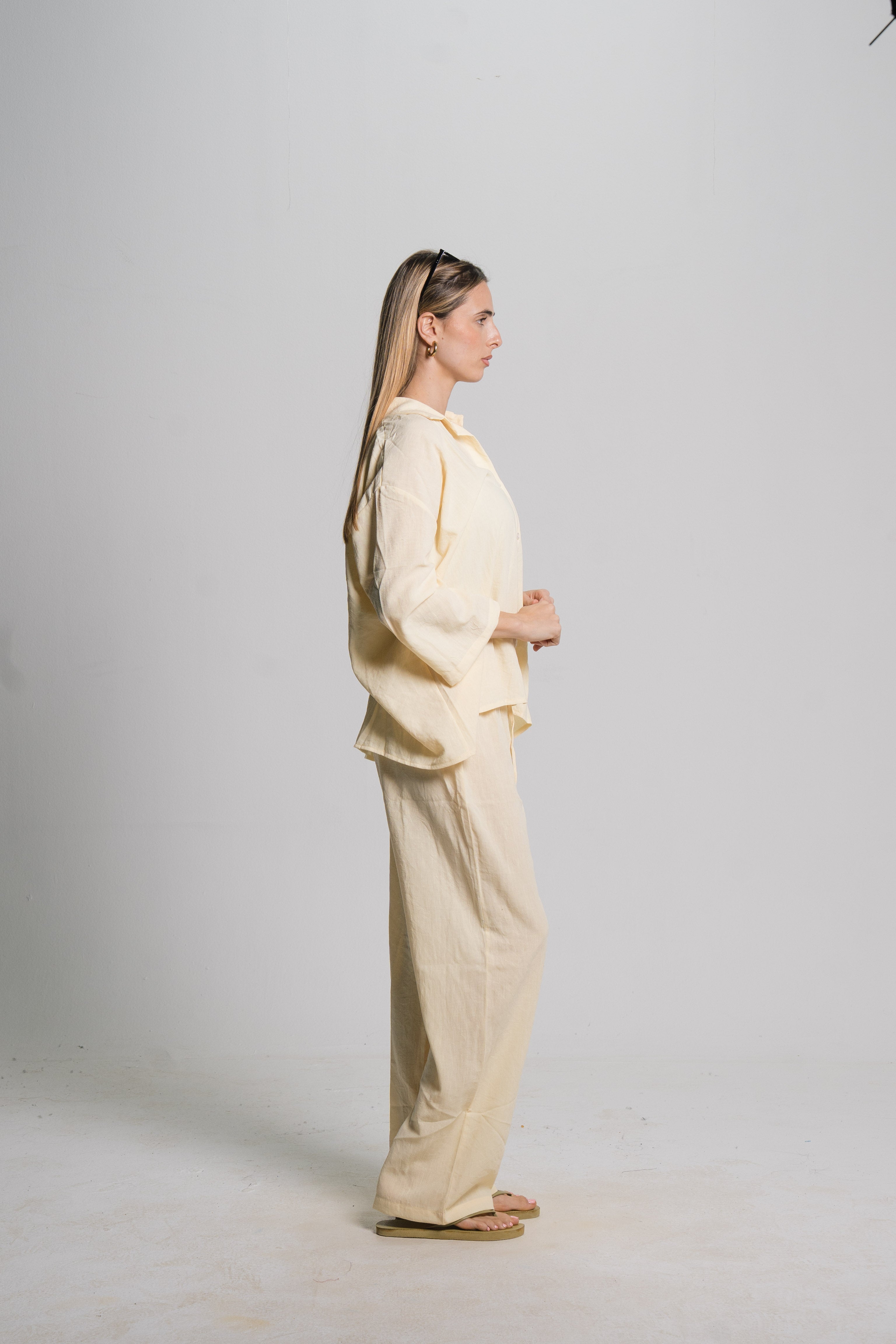 Linen Drawstring Pants