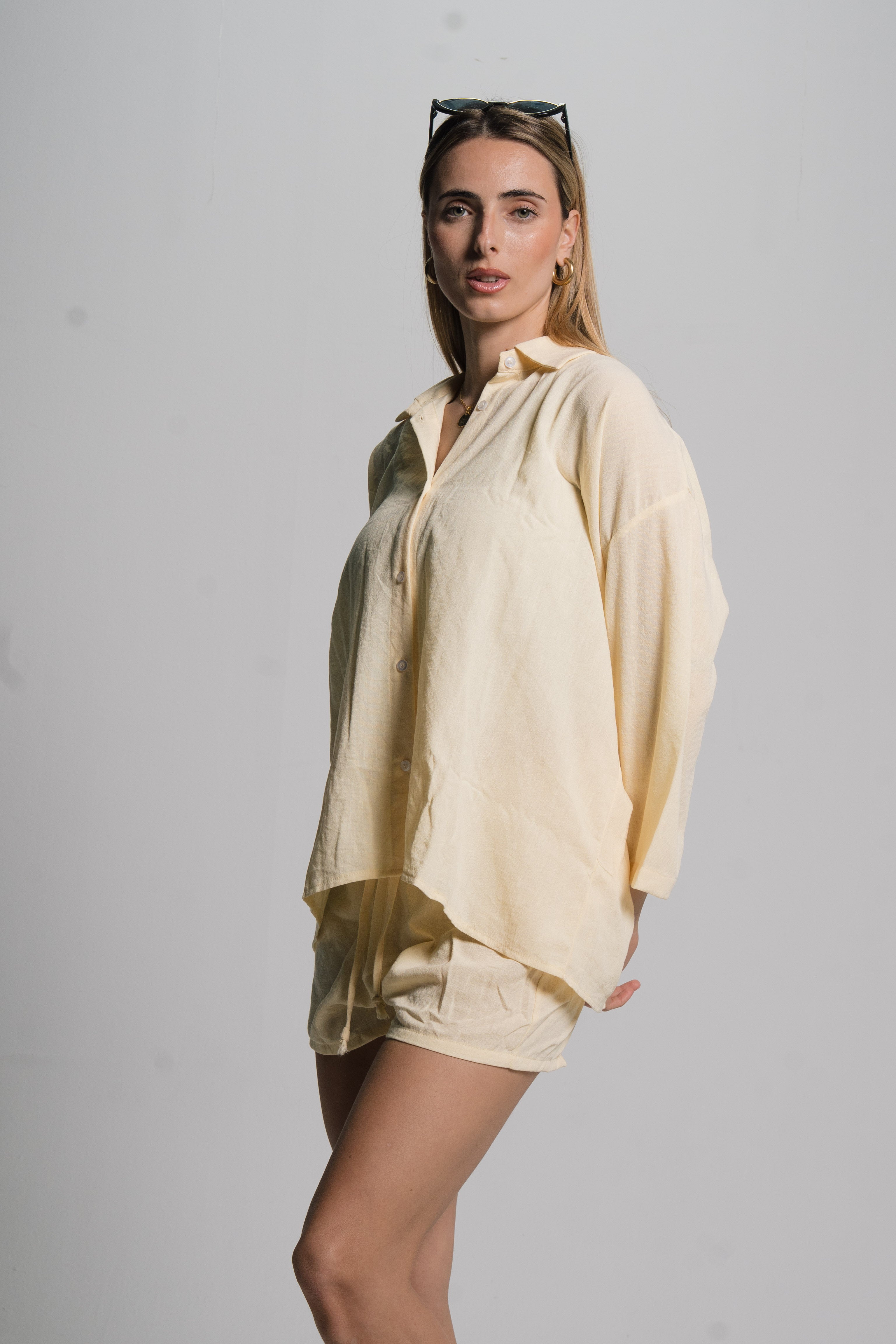 Linen Drawstring Shorts