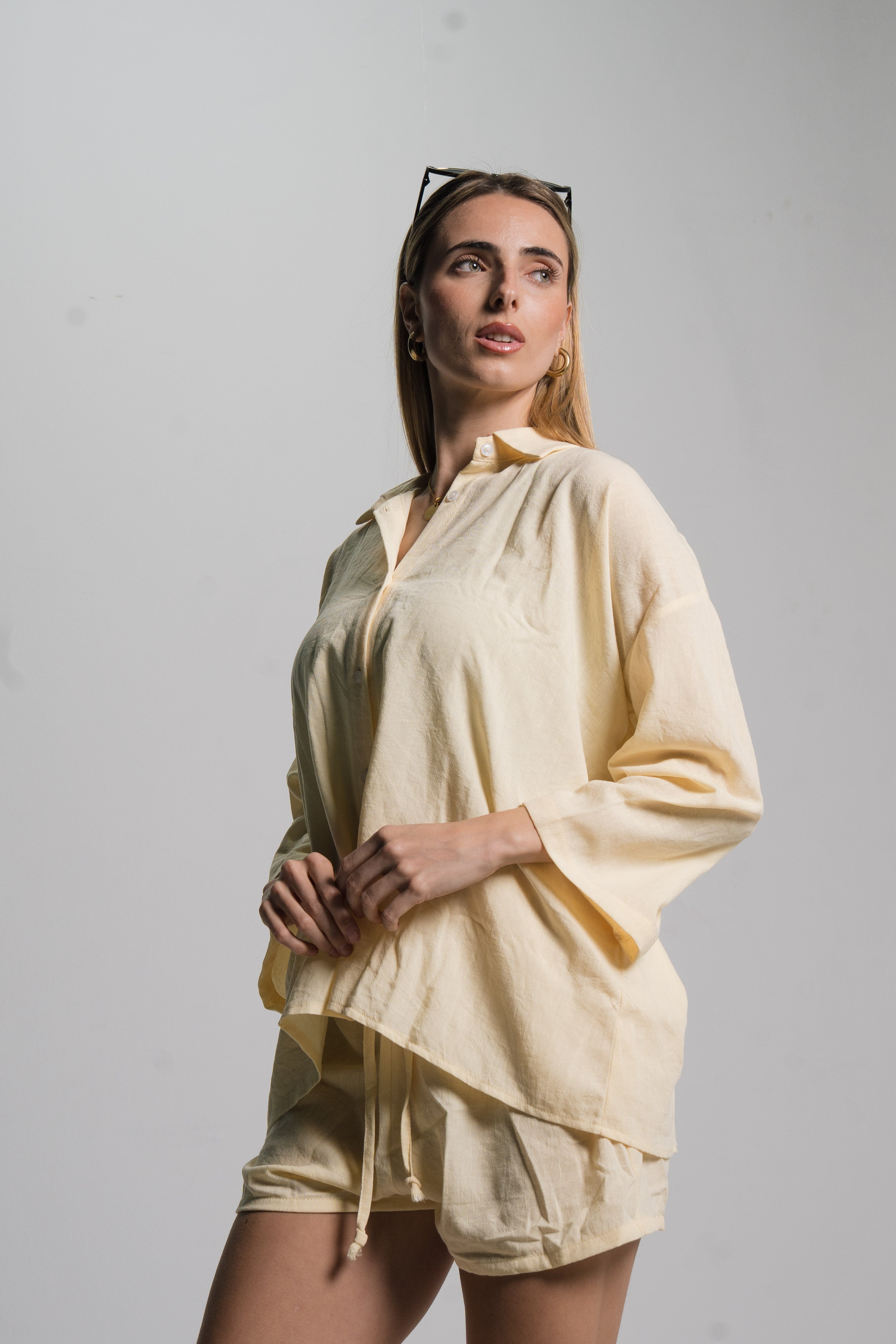 Linen Drawstring Shorts