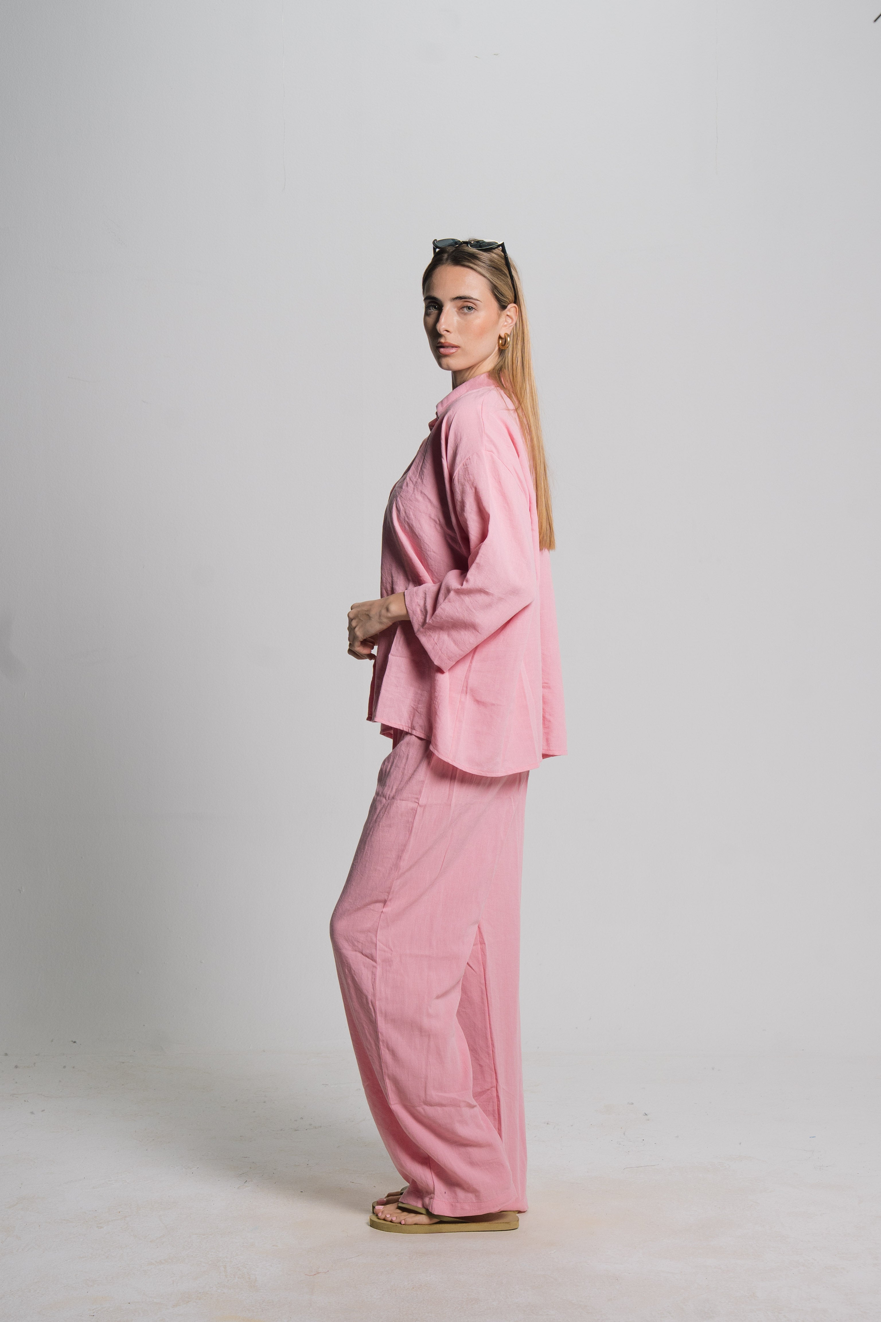 Linen Drawstring Pants