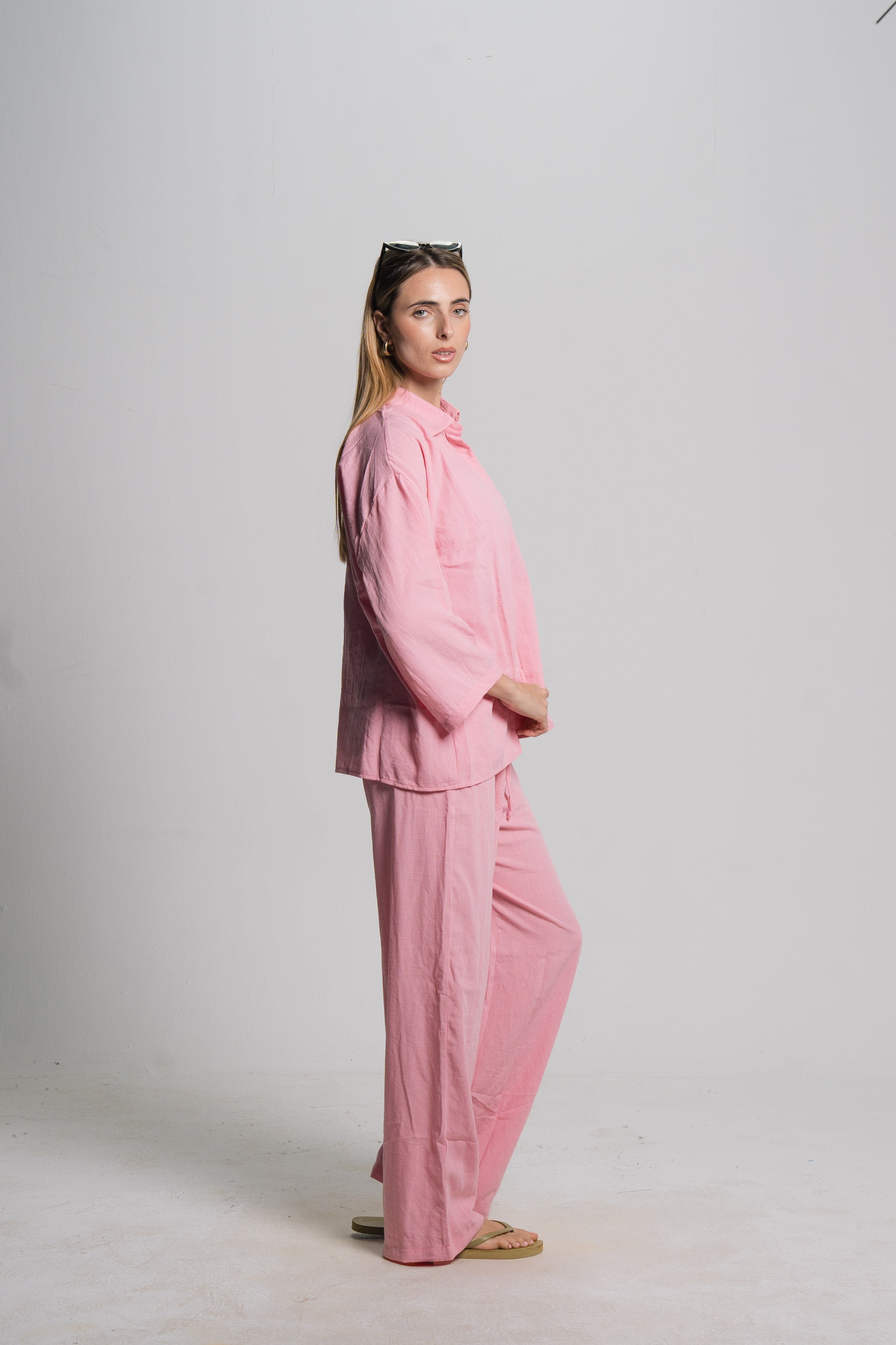 Linen Drawstring Pants