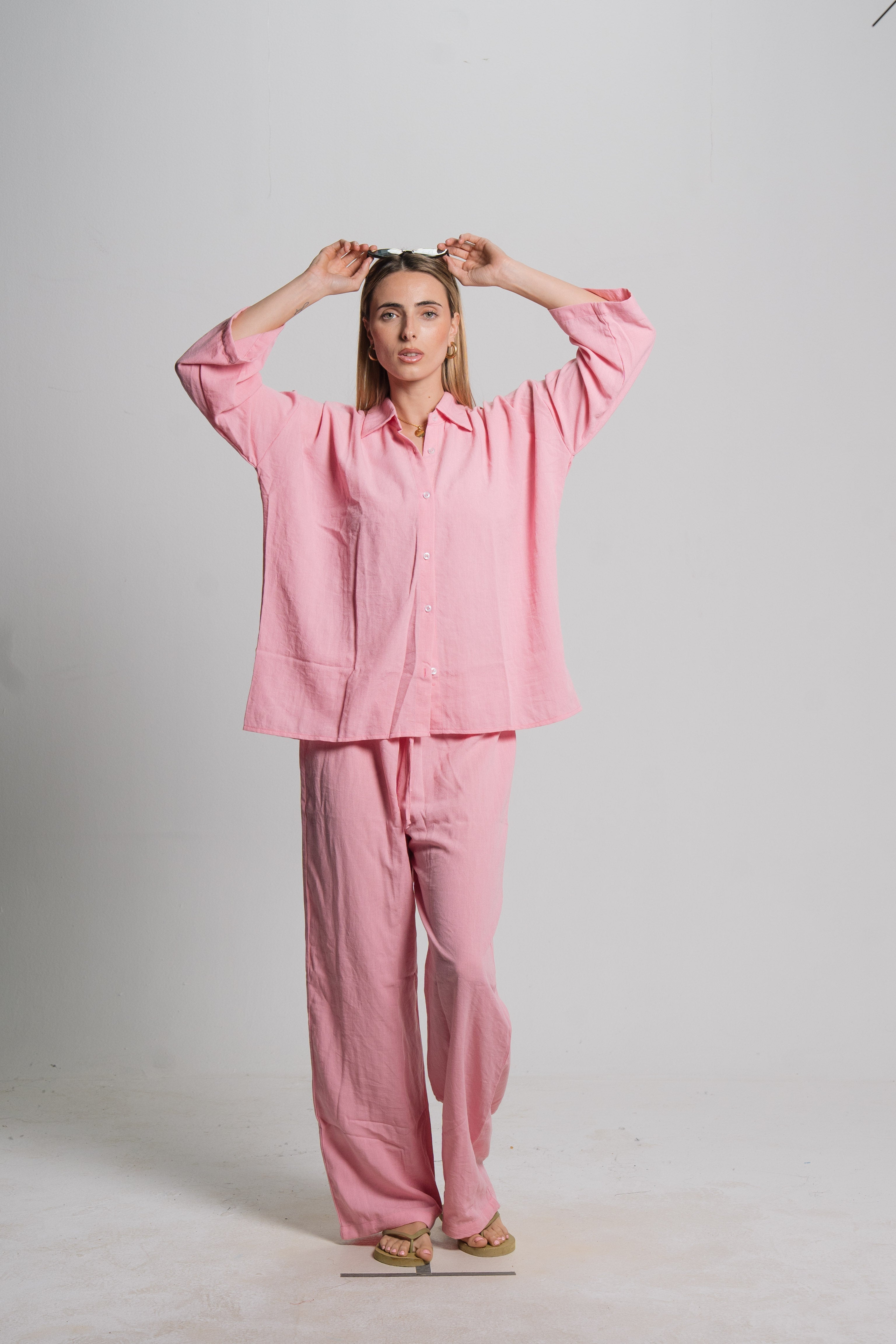 Linen Drawstring Pants