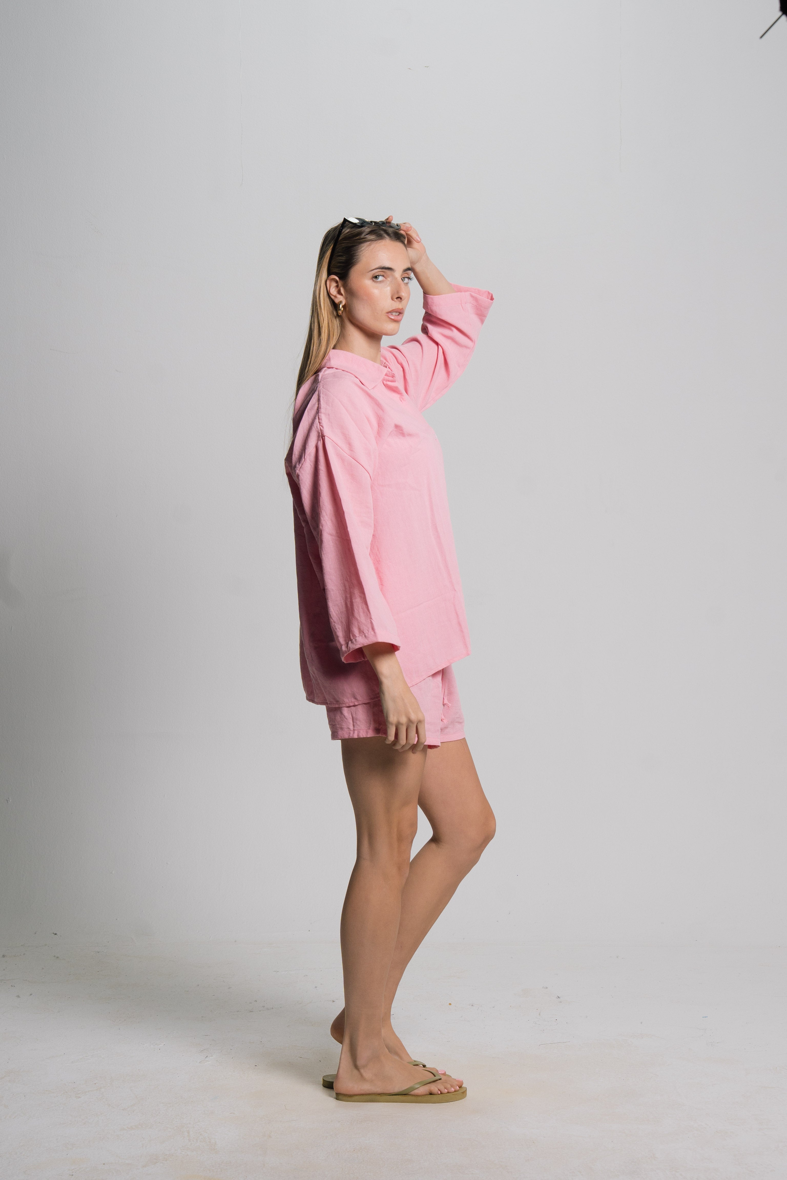 Linen Drawstring Shorts