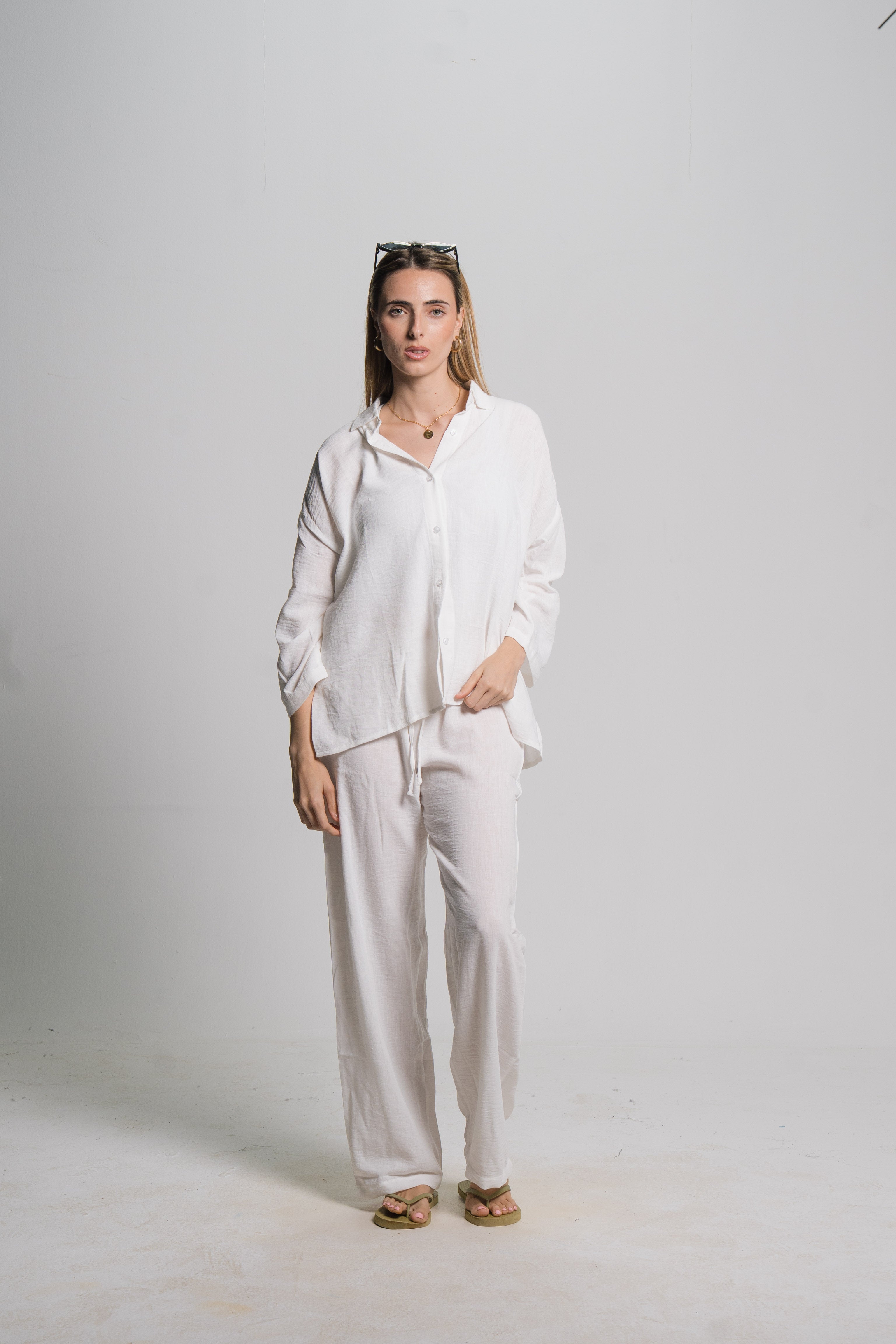 Linen Drawstring Pants