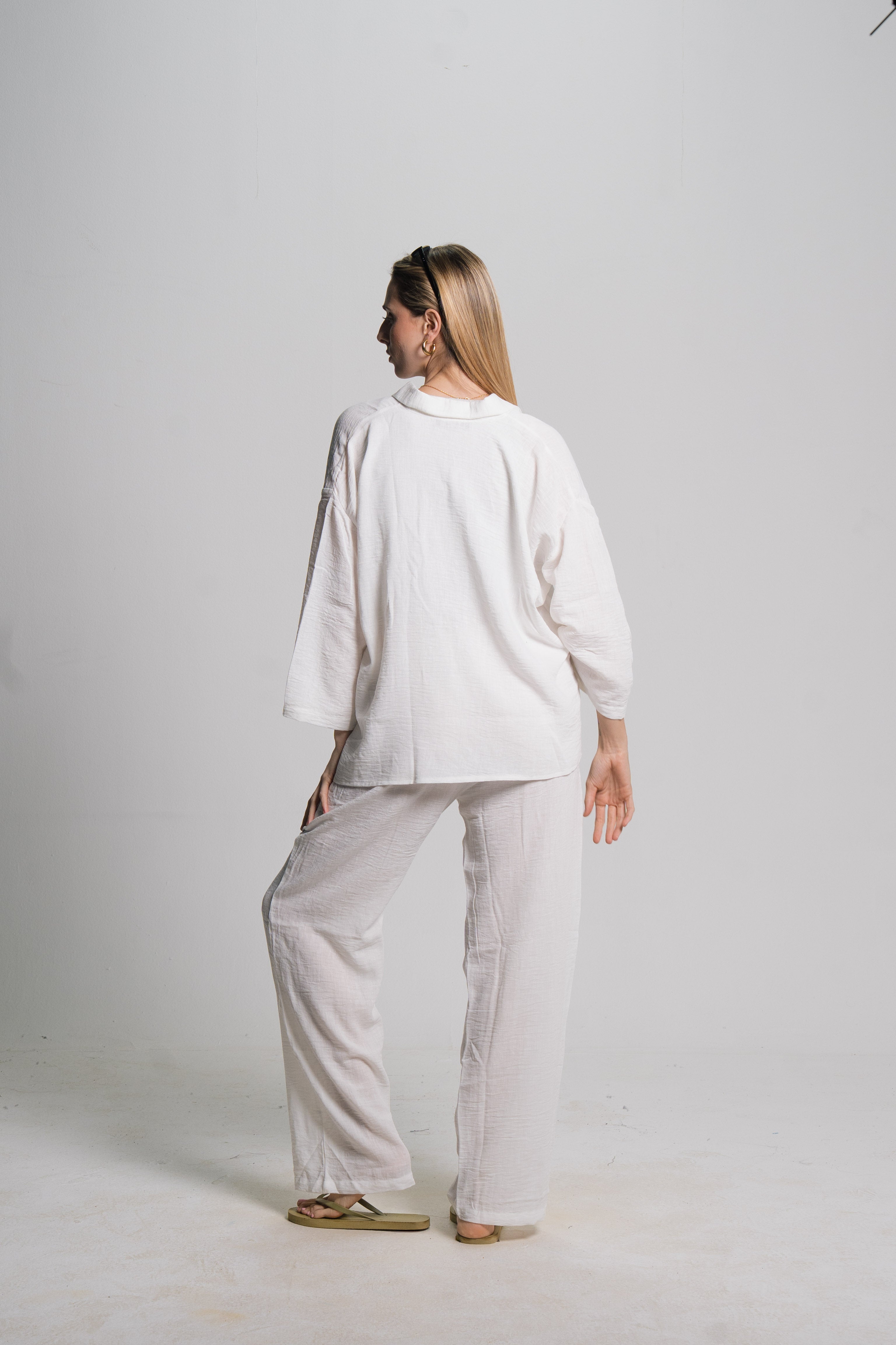 Linen Drawstring Pants