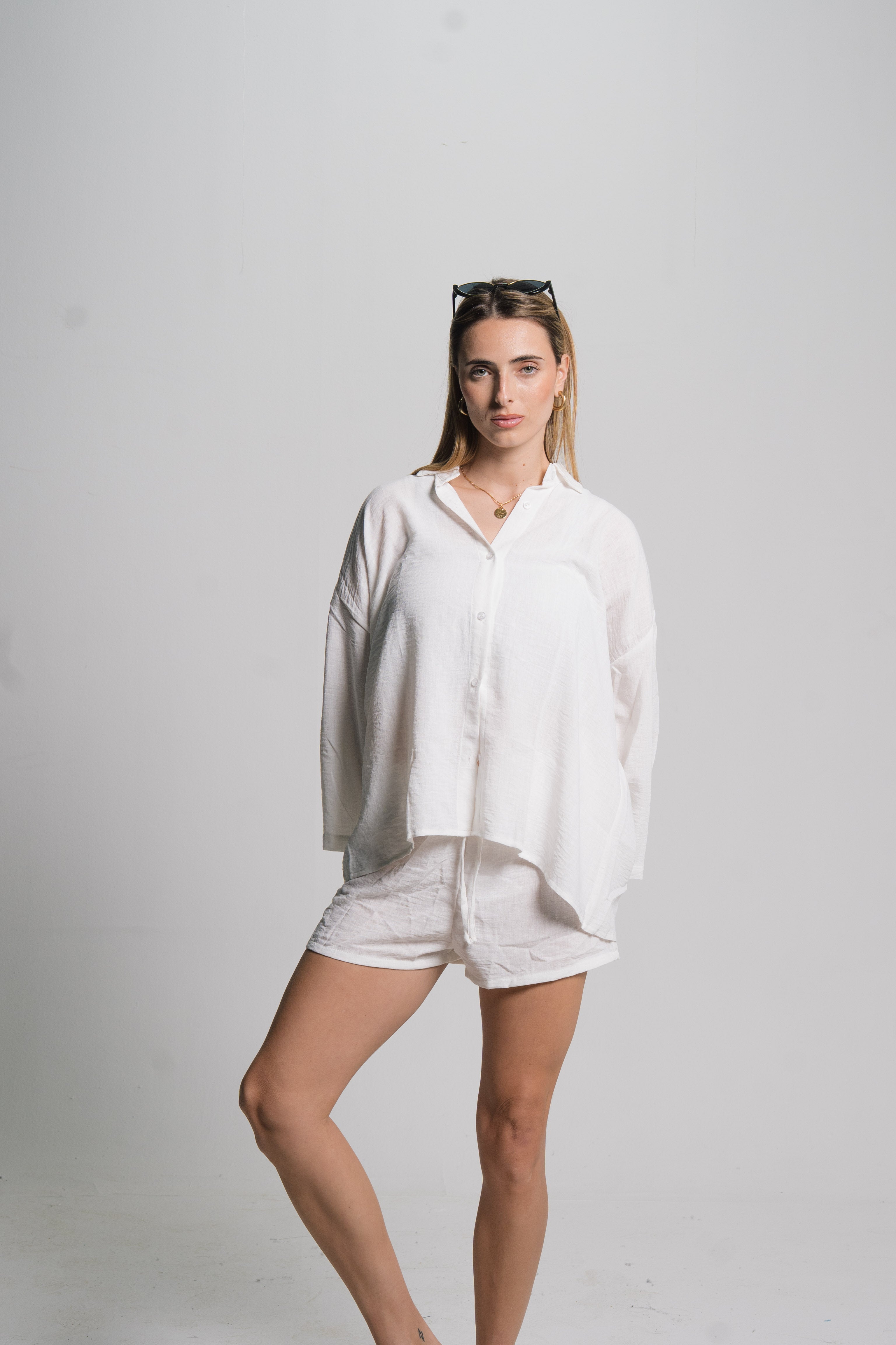 Linen Drawstring Shorts