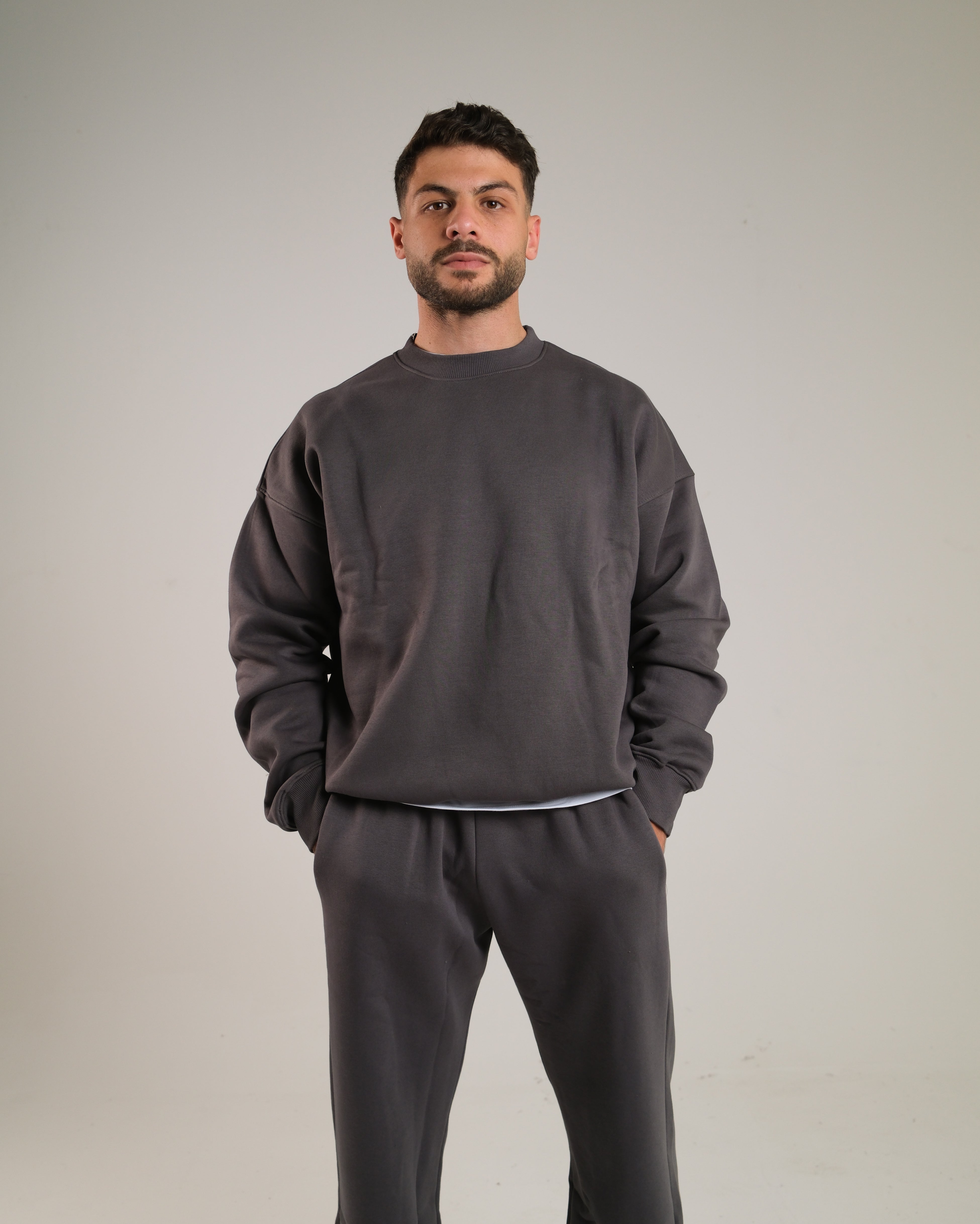 Men Oversized Crewneck