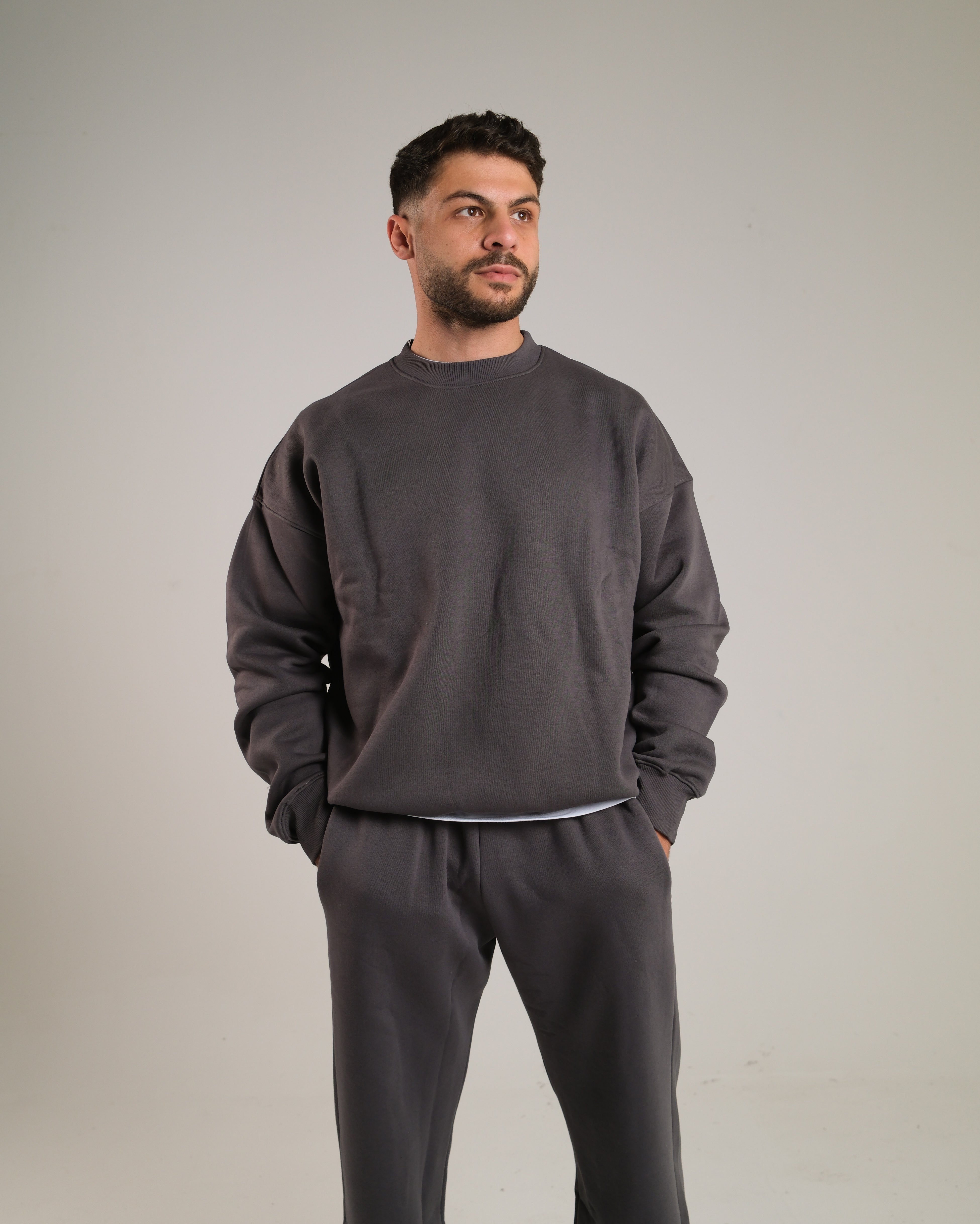 Men Oversized Crewneck