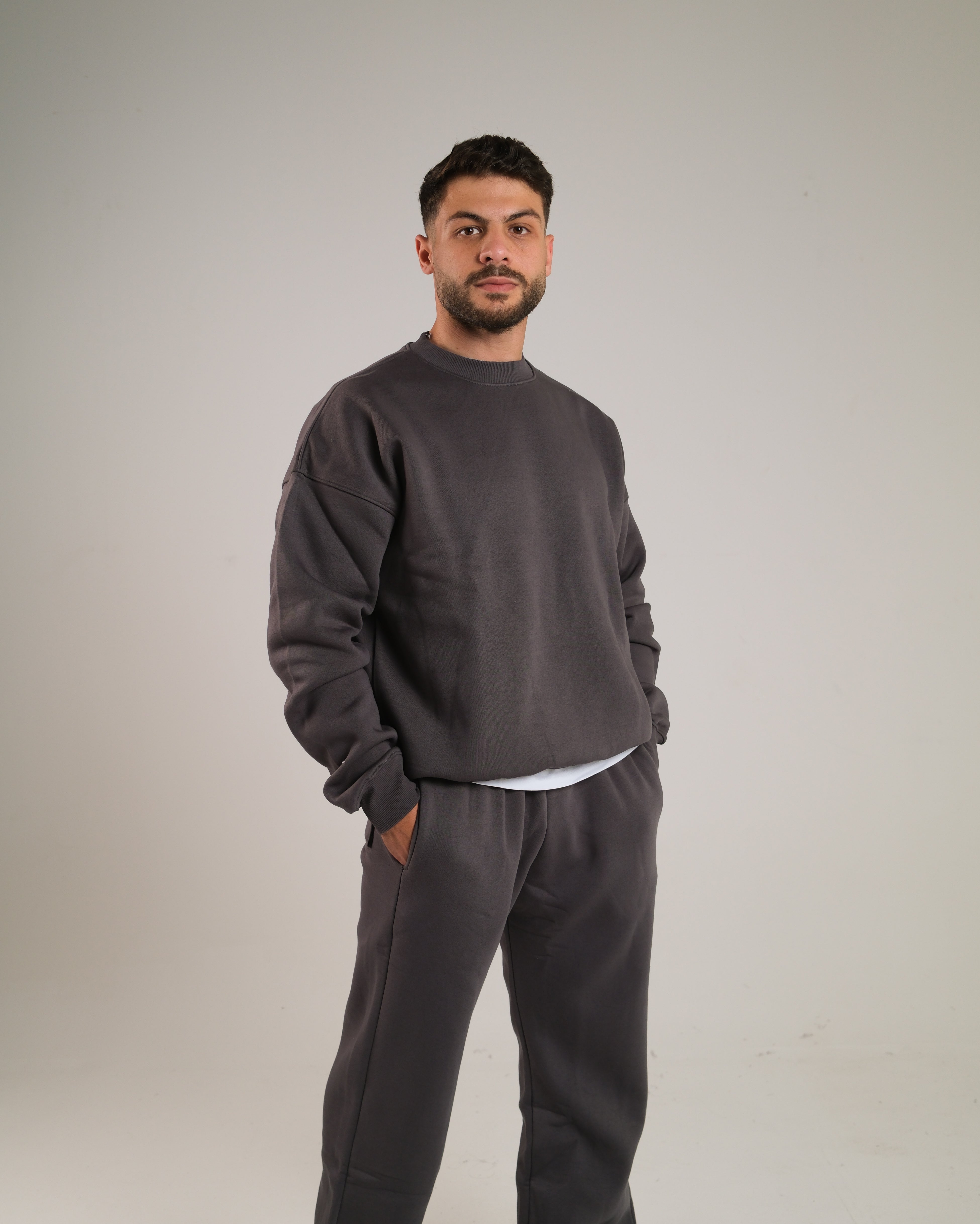 Men Oversized Crewneck