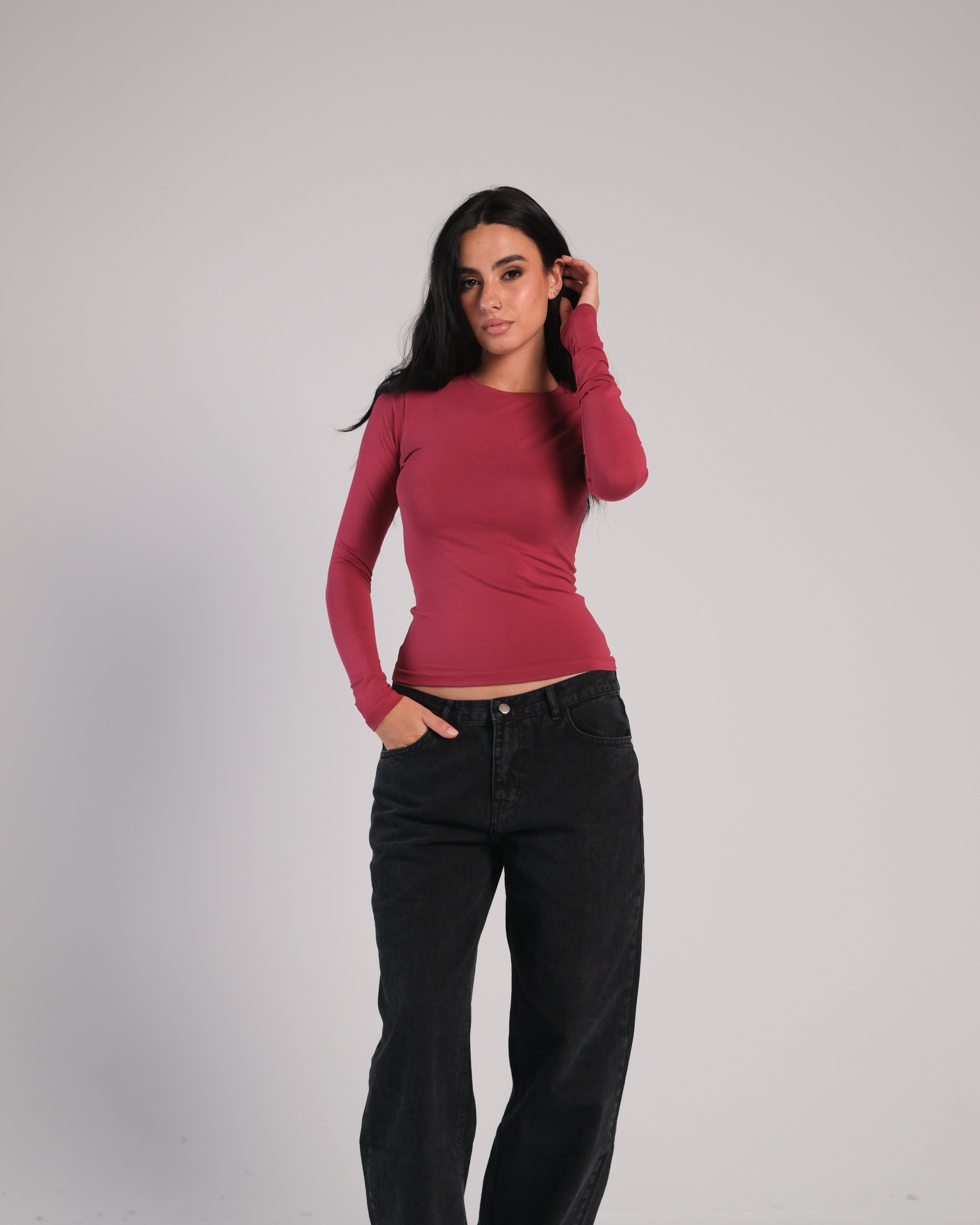 Long Sleeve Contour Top