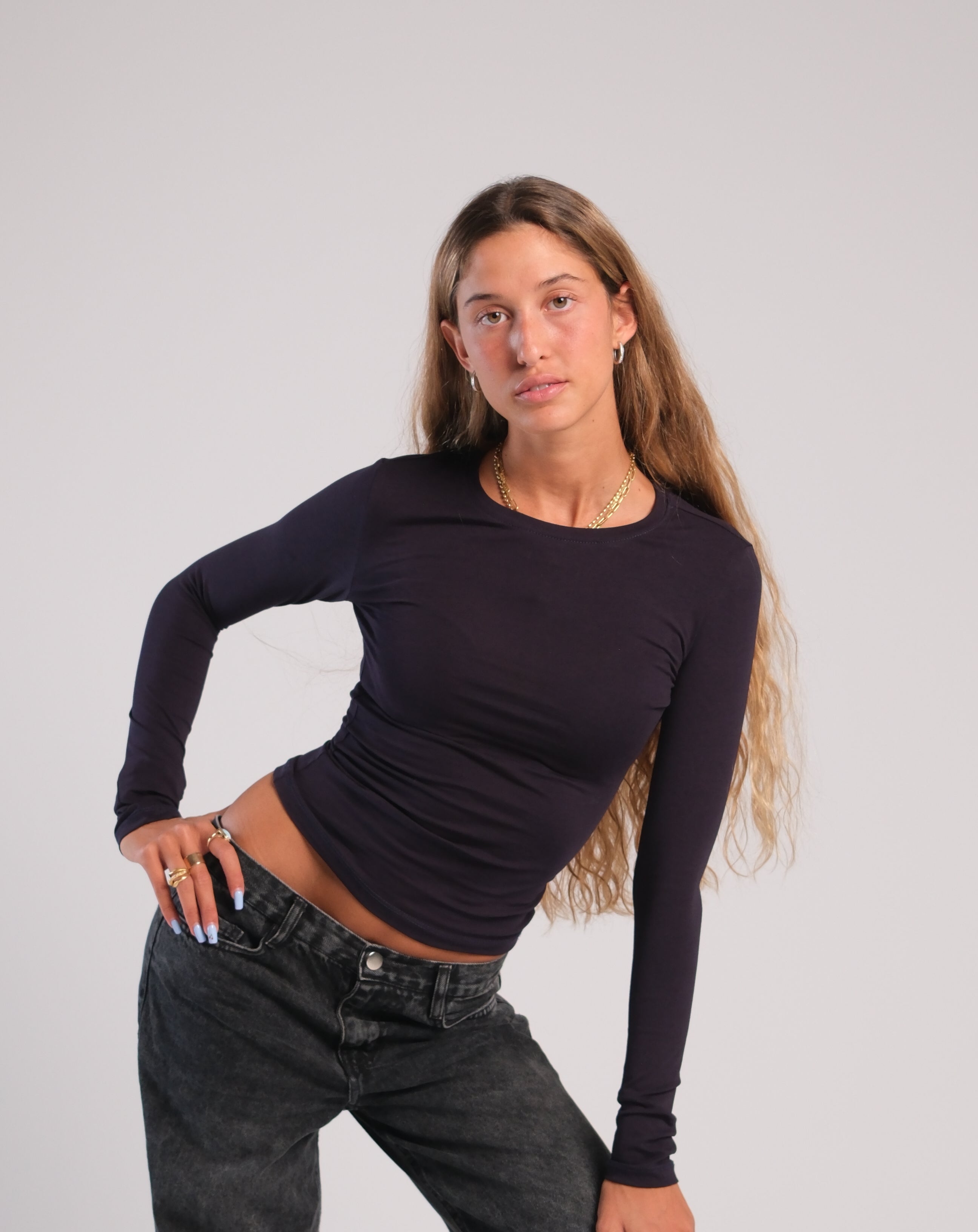 Long Sleeve Contour Top