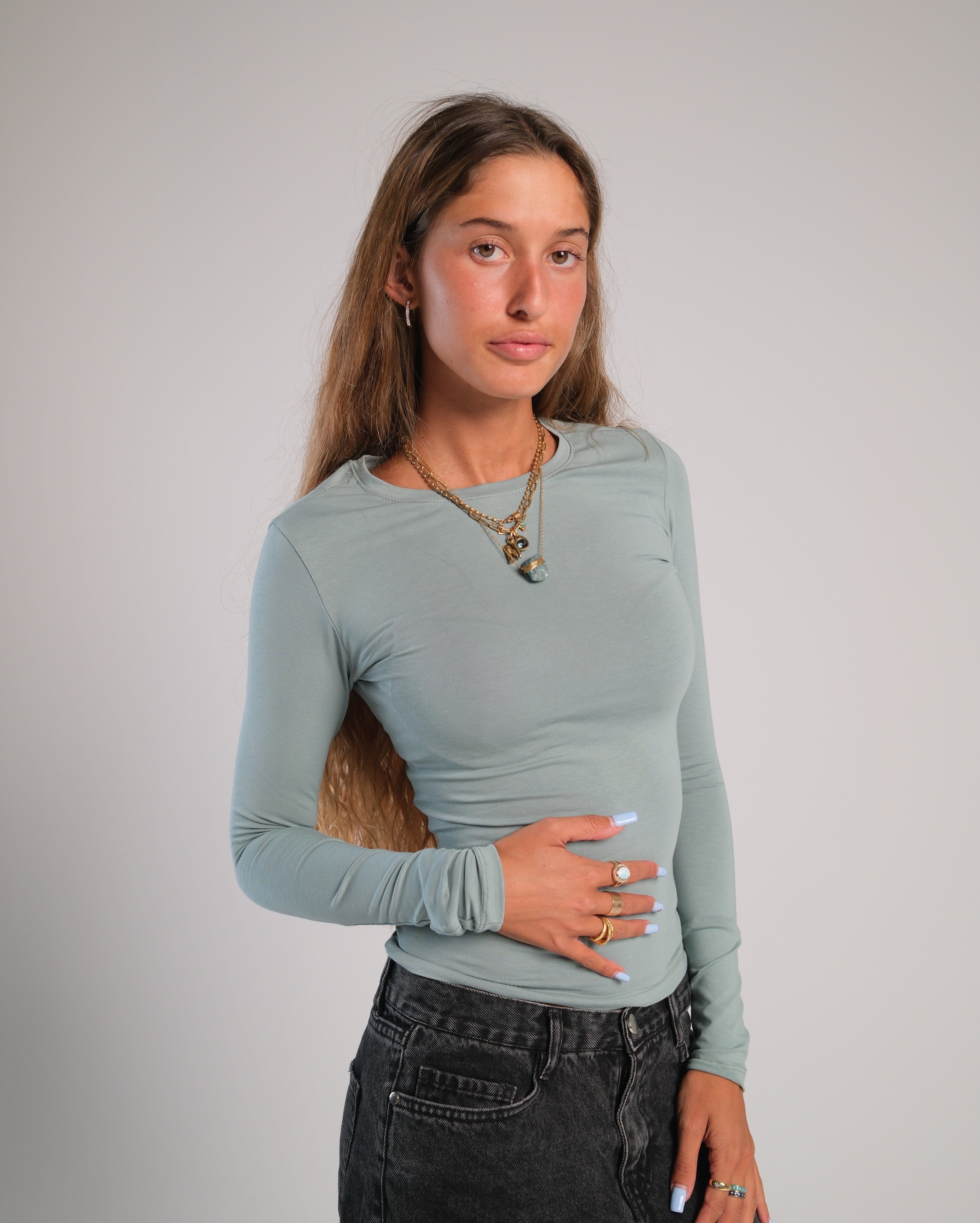 Long Sleeve Contour Top
