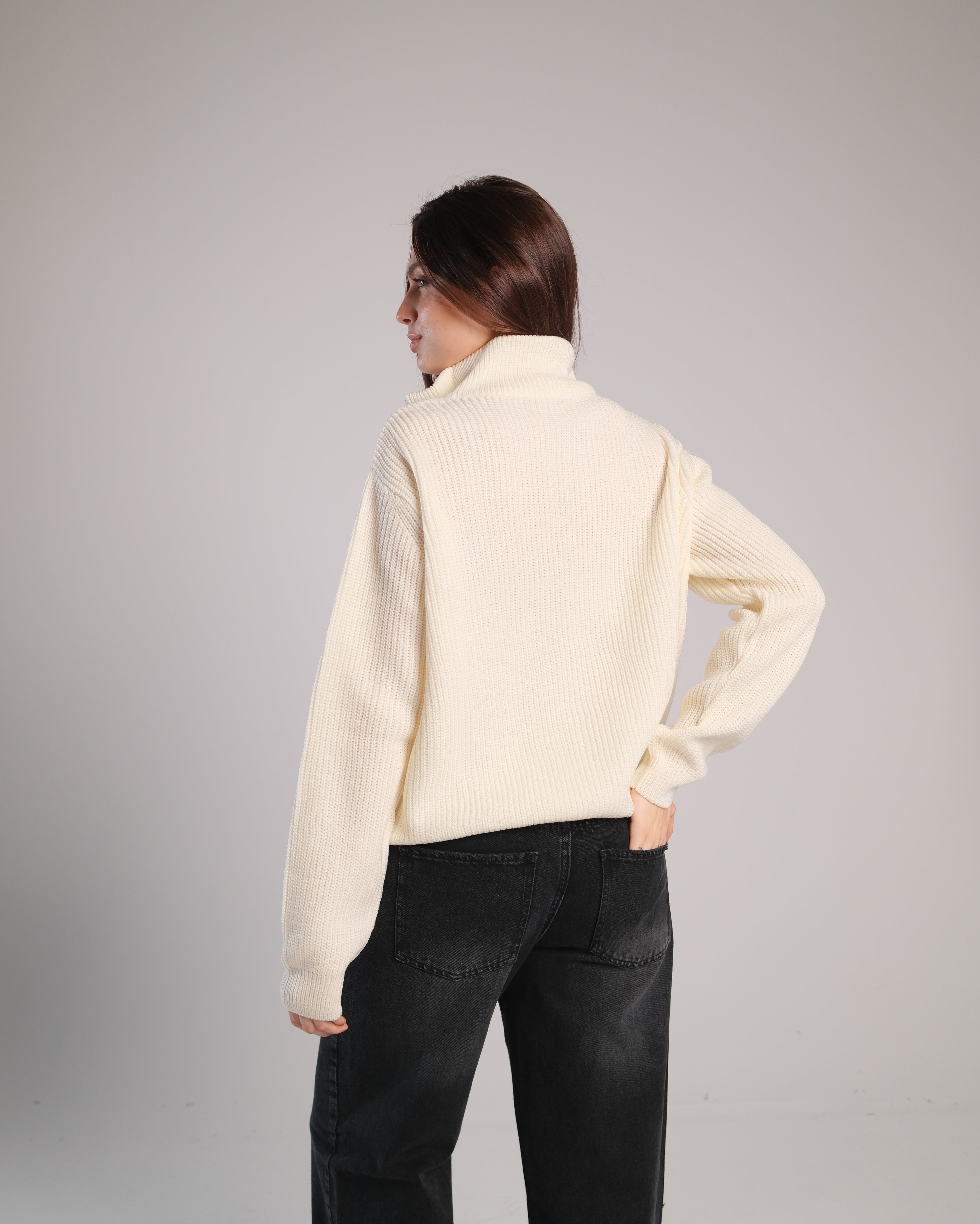 Quarter Zip Knit Sweater