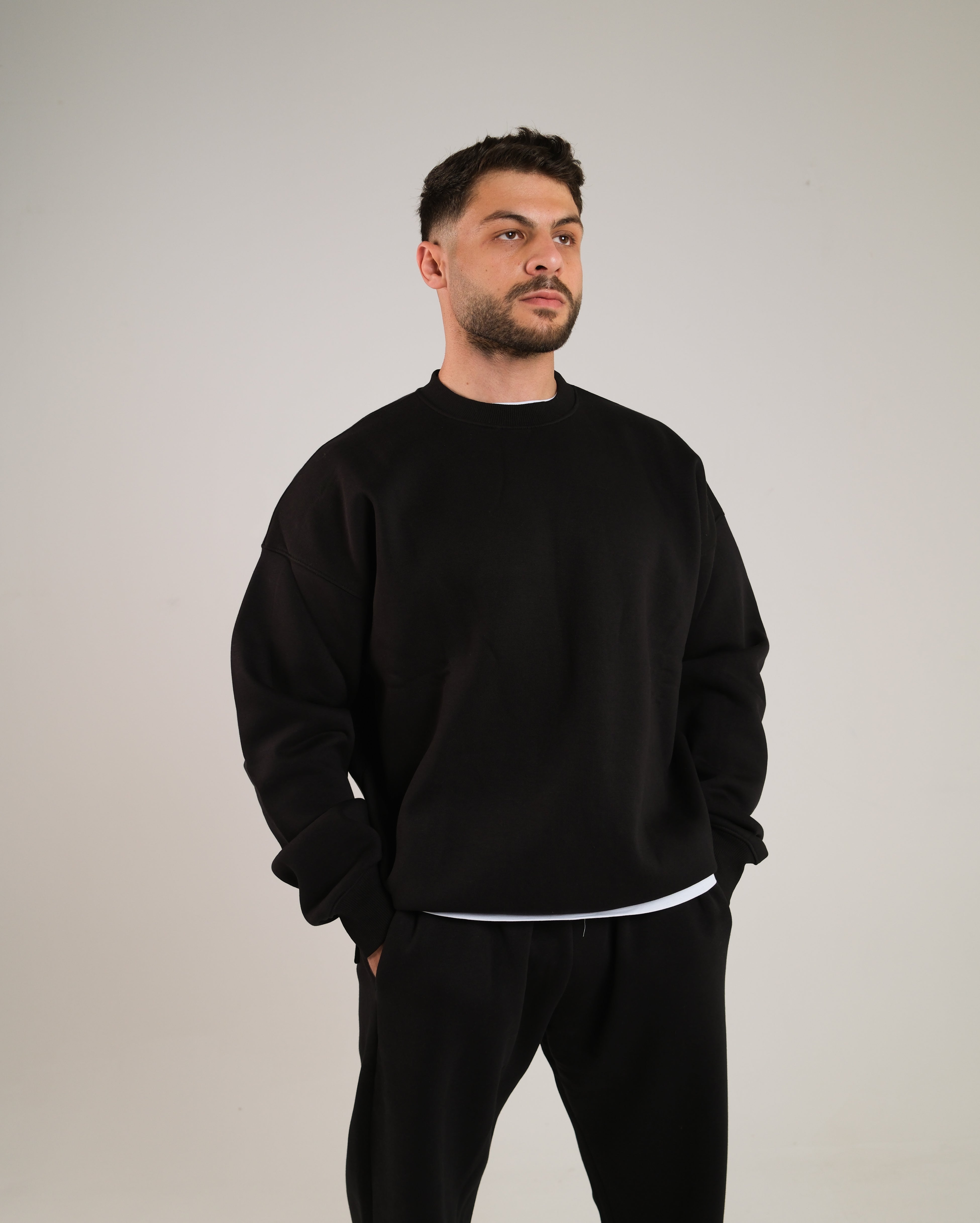 Men Oversized Crewneck