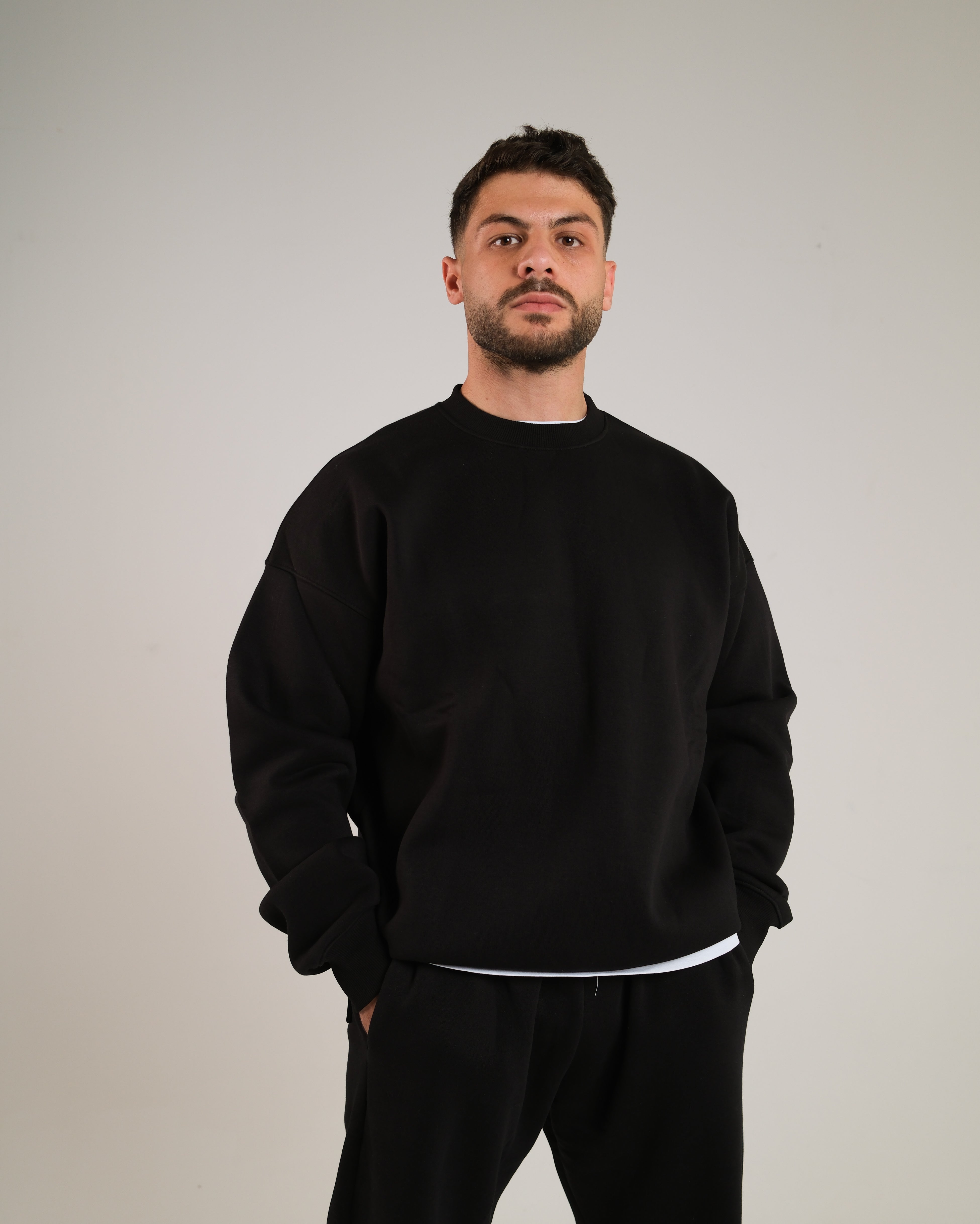 Men Oversized Crewneck