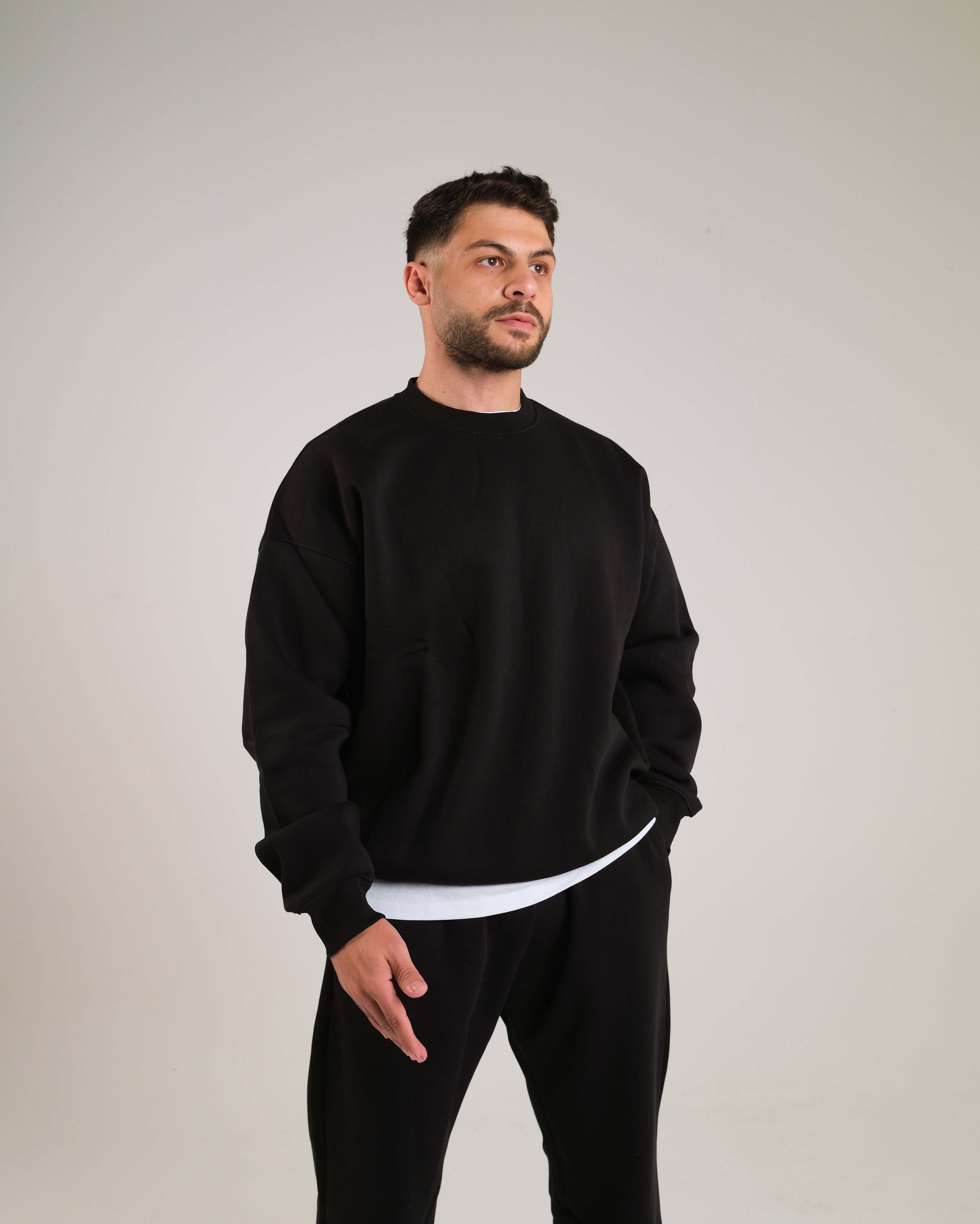 Men Oversized Crewneck