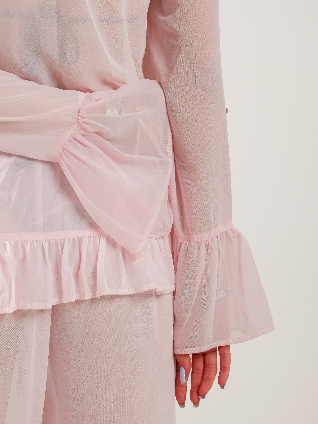 Ruffle Chiffon Top