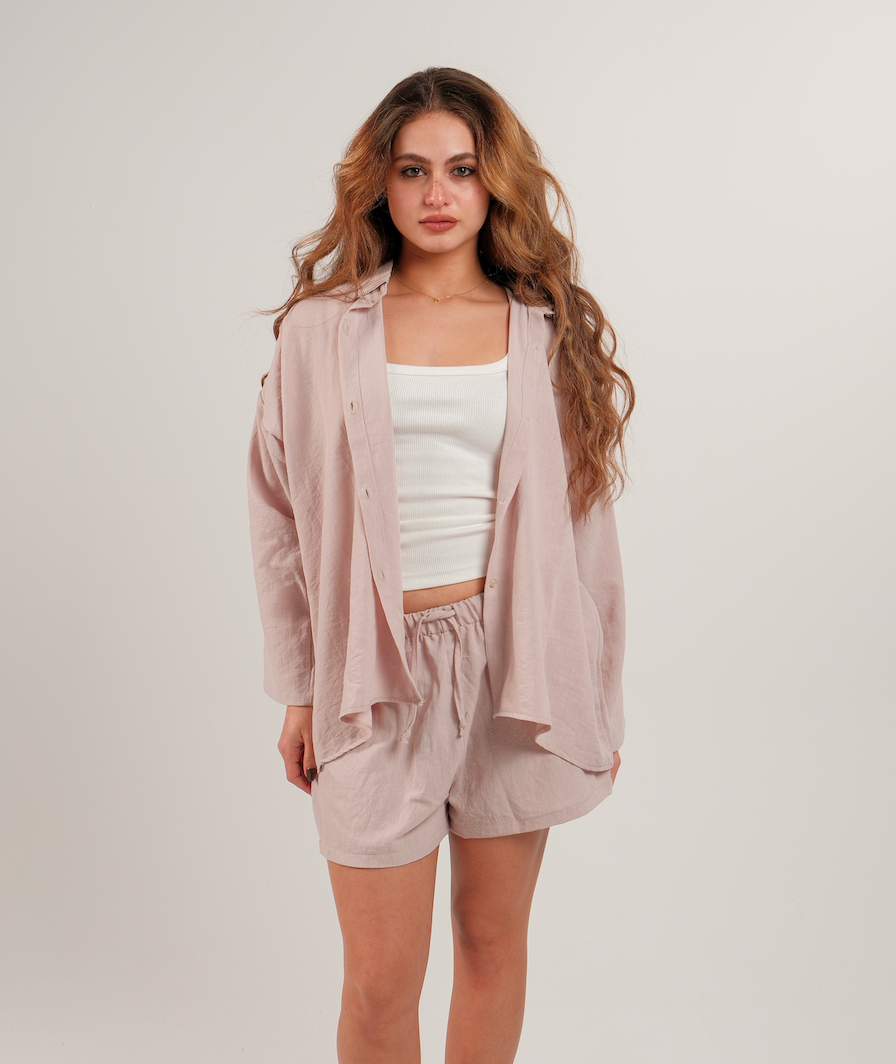 Linen Drawstring Shorts