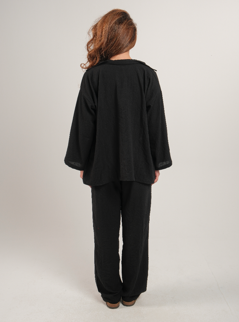 Linen Drawstring Pants