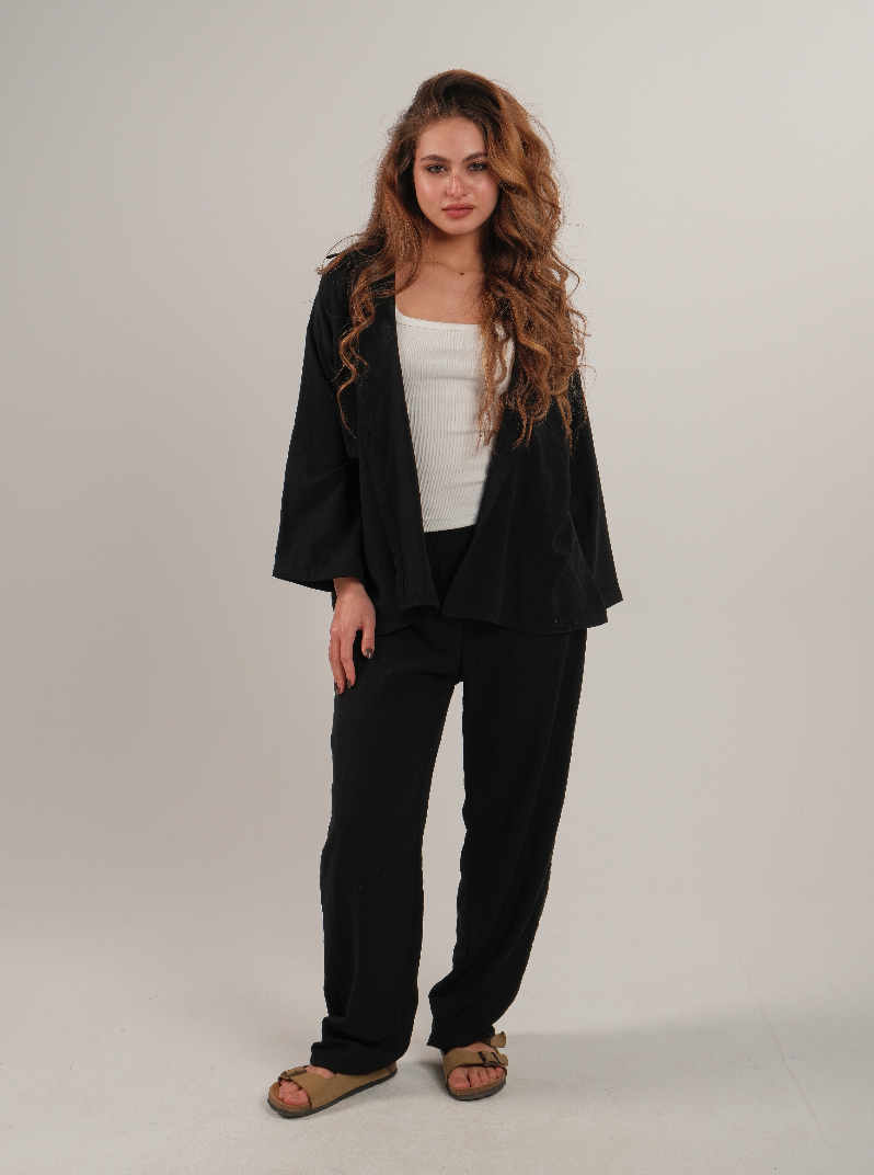 Linen Drawstring Pants