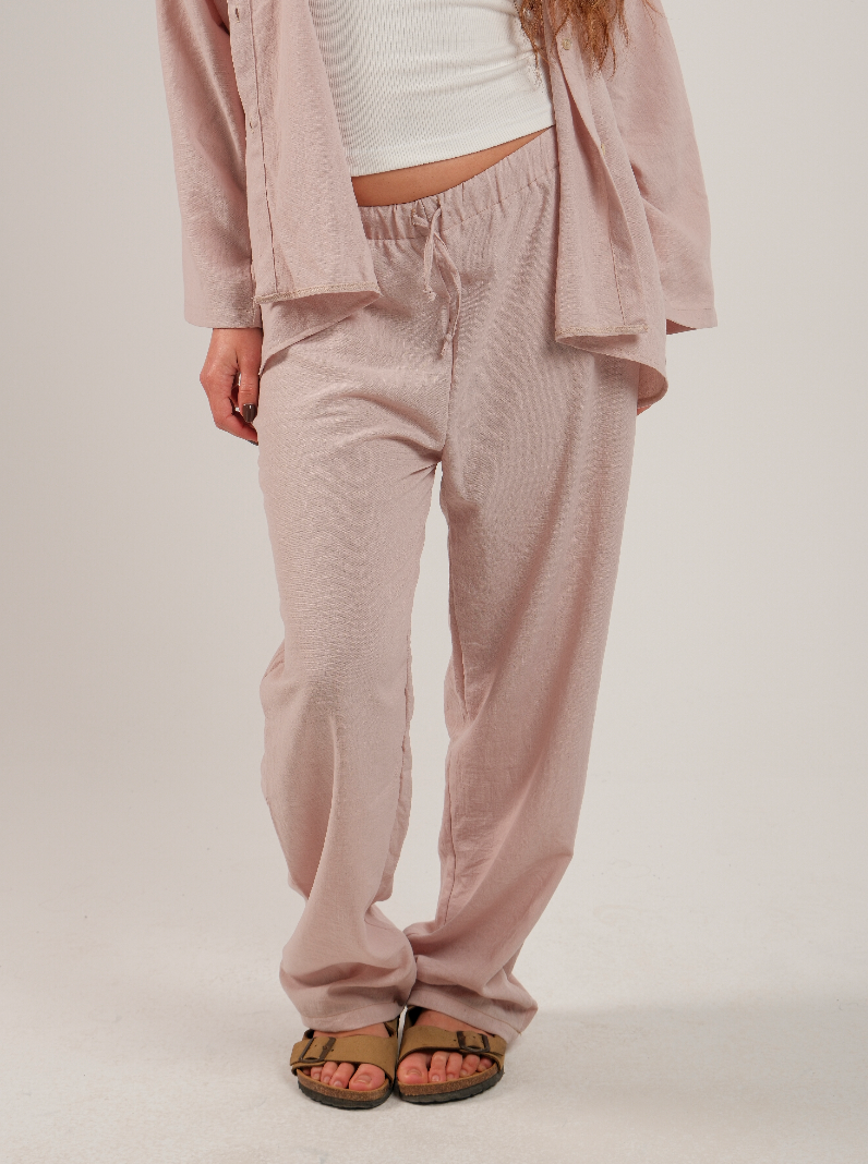 Linen Drawstring Pants