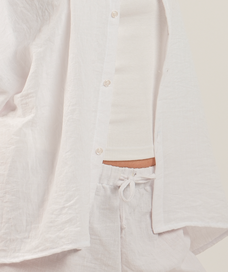 Linen Drawstring Pants