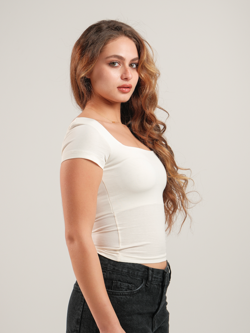 Square Neck Contour Top