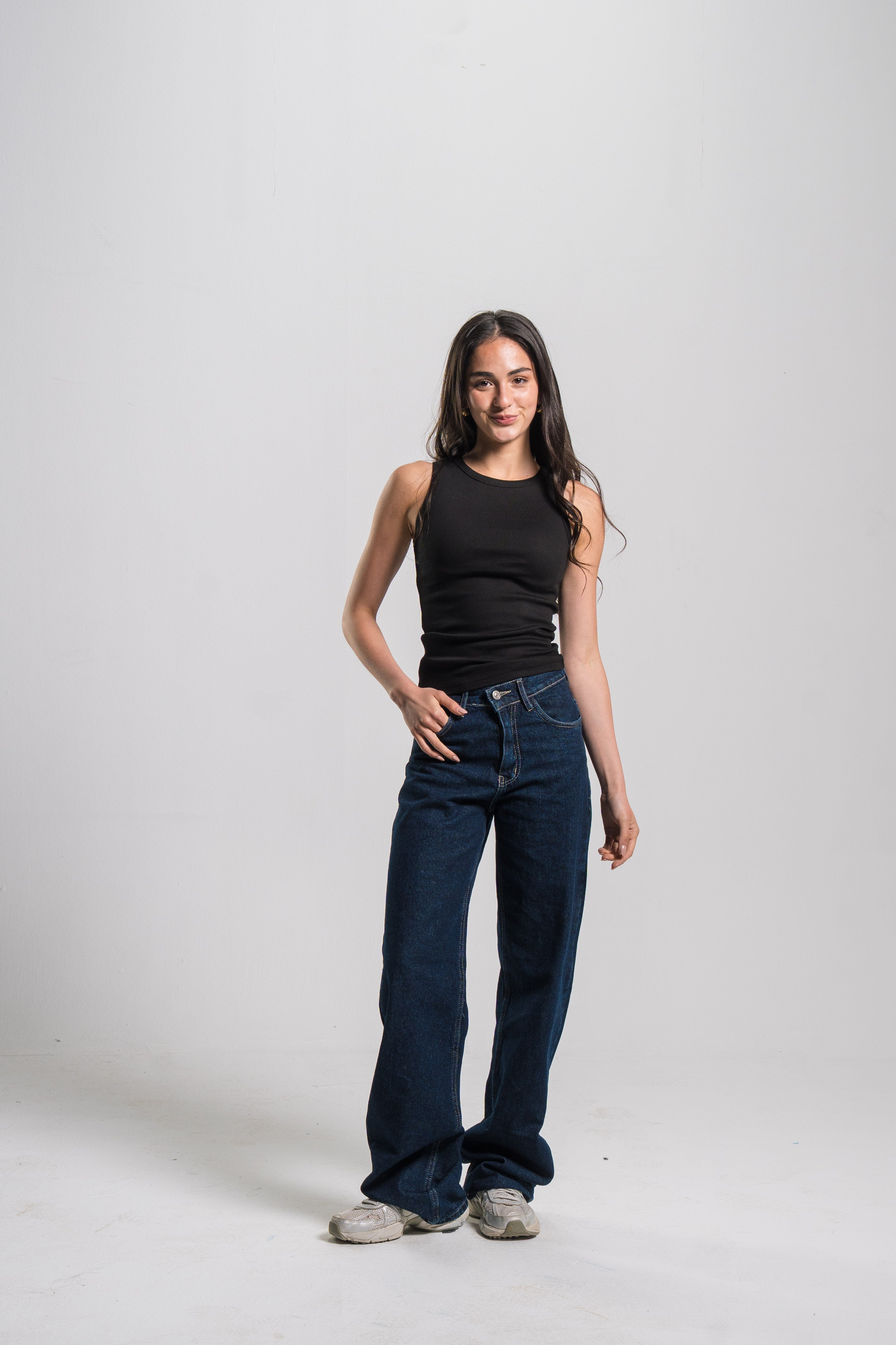 Crewneck Ribbed Tank Top