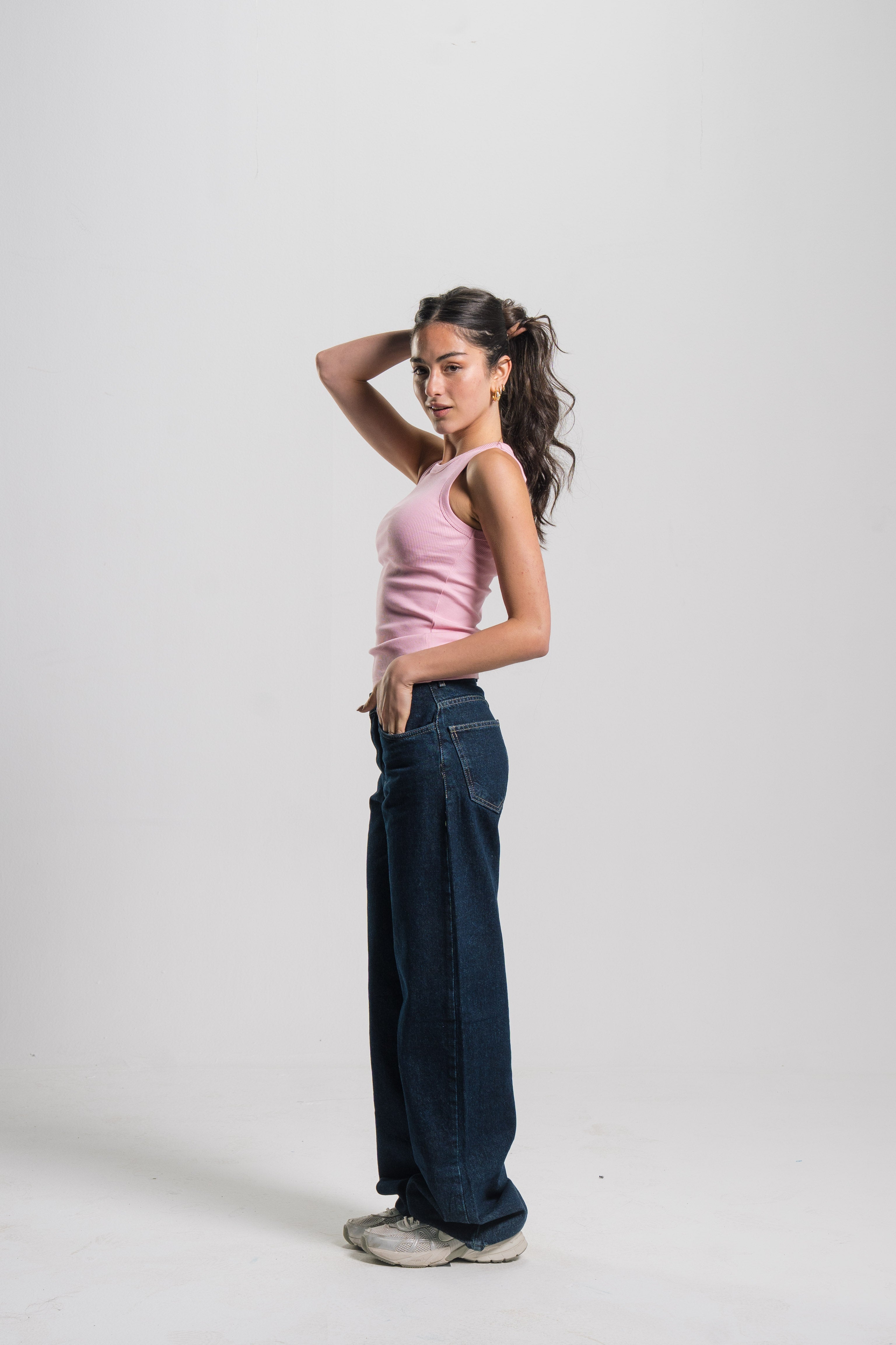 Crewneck Ribbed Tank Top